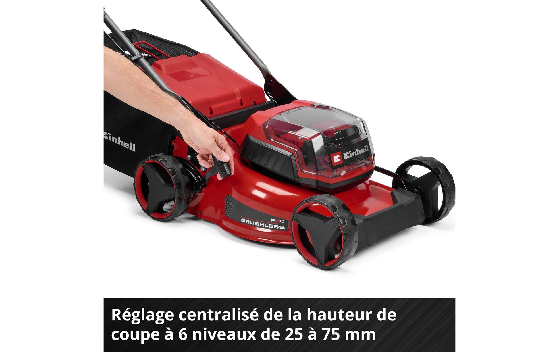 Einhell GC-CM 36/42 Li BL Akku-Rasenmäher, bürstenlos – 36 V – Schnittbreite 42 cm – 2×4,0 Ah & Ladegerät