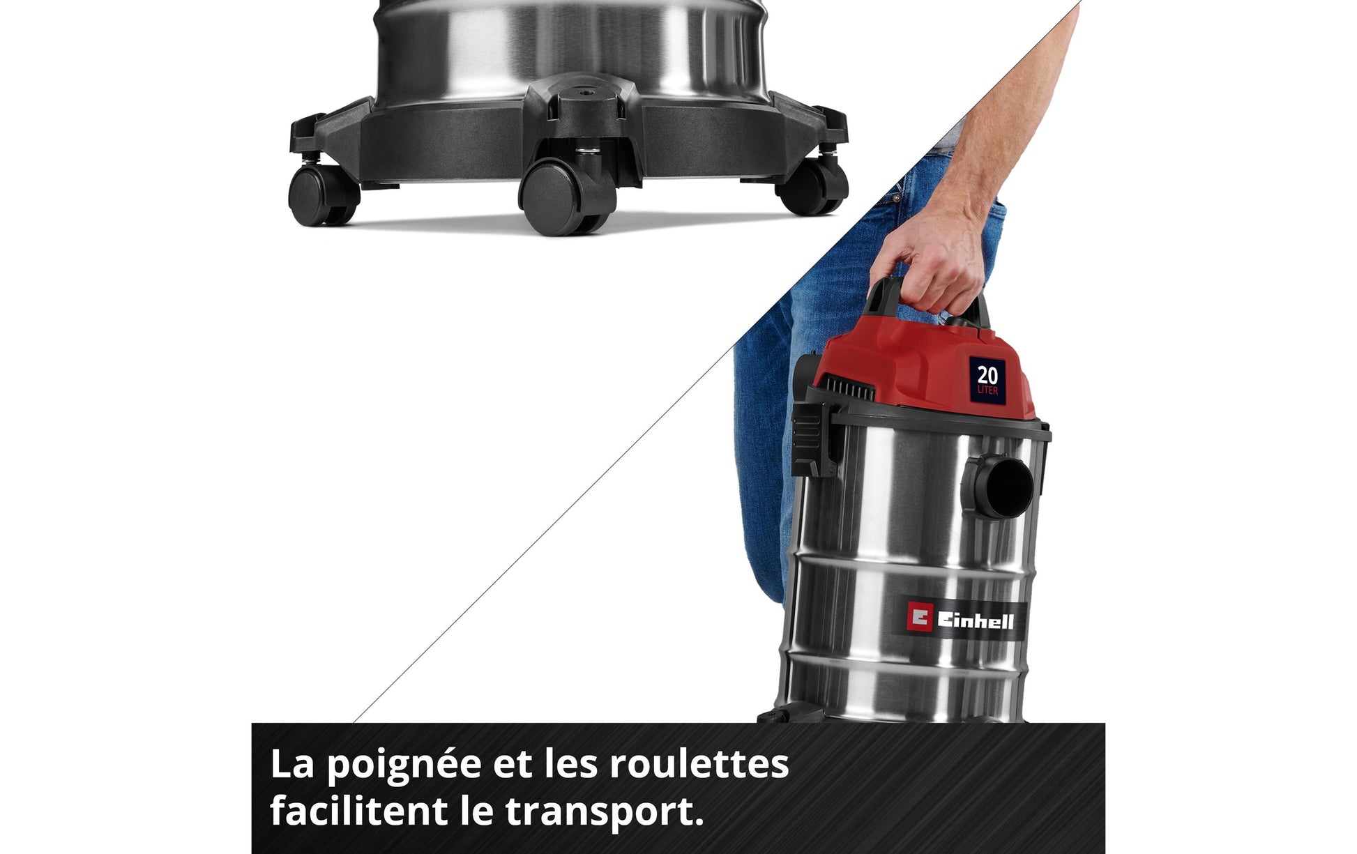 Einhell Nass-/Trockensauger TC-VC 2045 S – 20 l, 900 W, mit Steckdose
