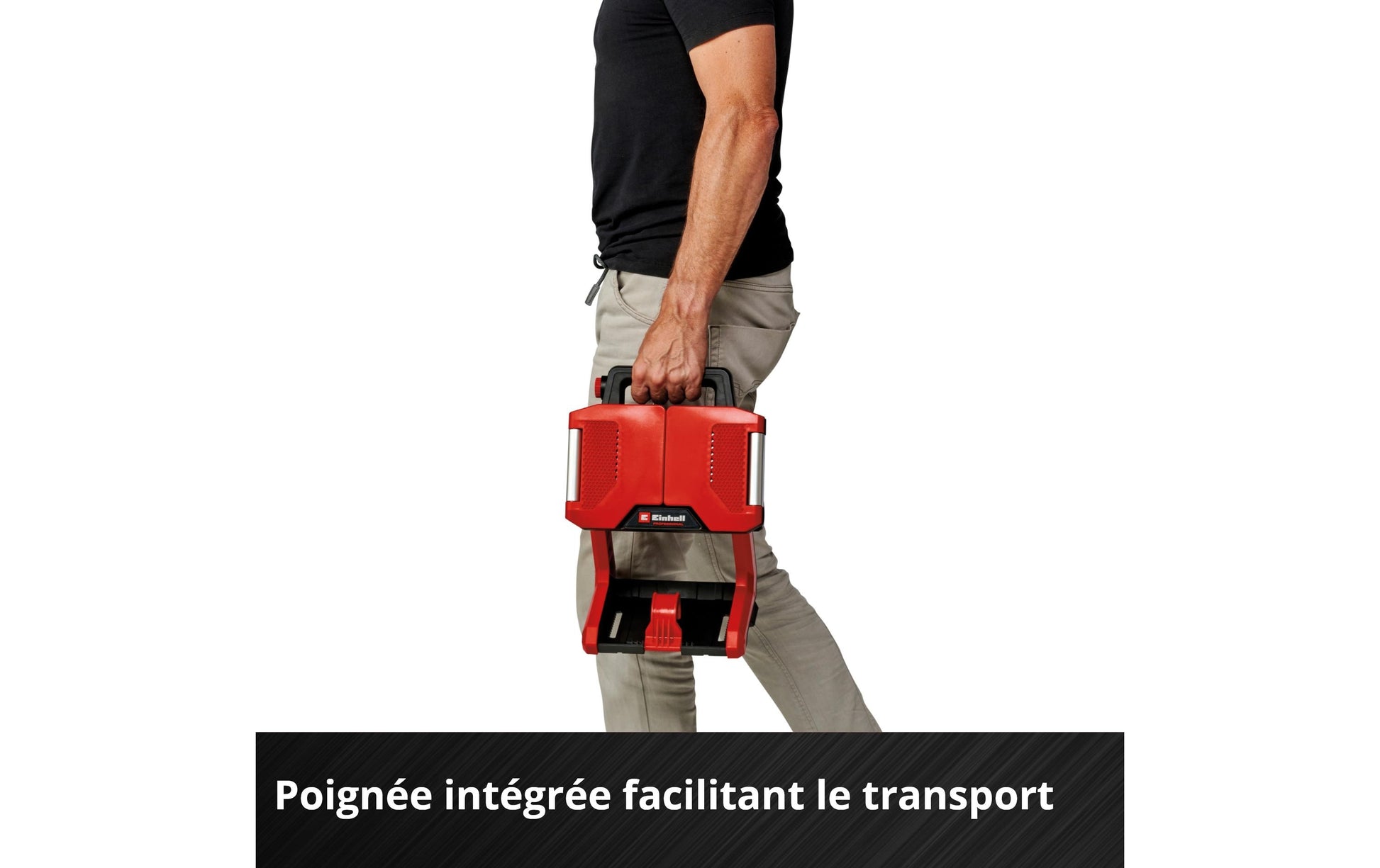 Einhell professional Einhell Arbeitsleuchte TP-CL 18/3000 Li – Akku, Power X-Change, ergonomischer Tragegriff – Rot
