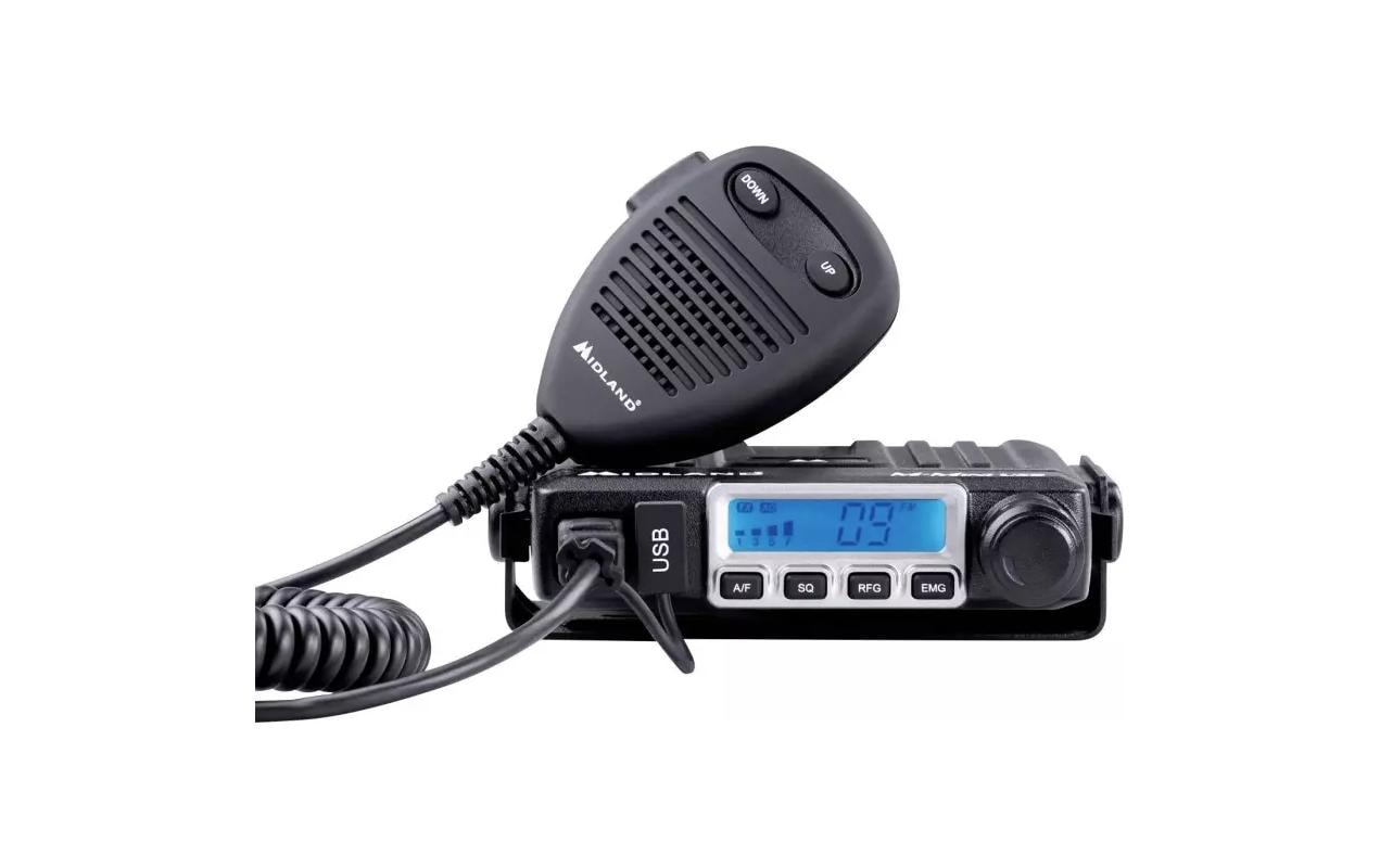 Midland CB GO-USB – Antennenhalterung/Adapter, Metall, 110×25×120 mm, Schwarz