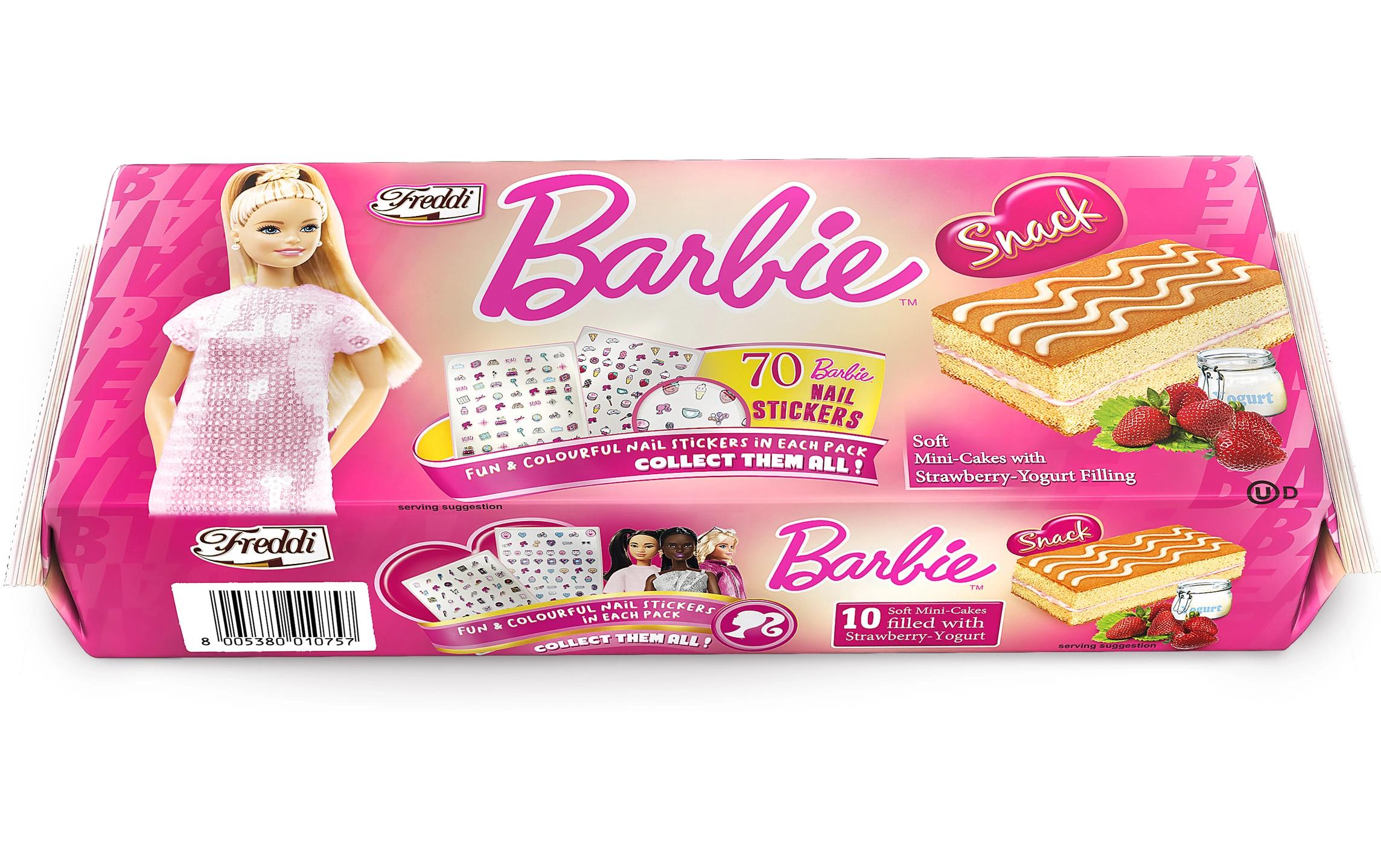 Freddi Barbie Mini-Kuchen – Erdbeer-Joghurt – 10 × 25 g