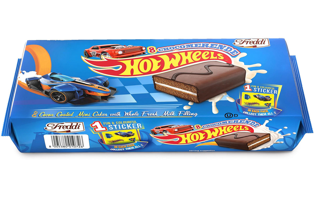 Freddi Chocomerende Kuchen – Vollmilchcreme-Füllung, Kakaoglasur – 8 × 30 g