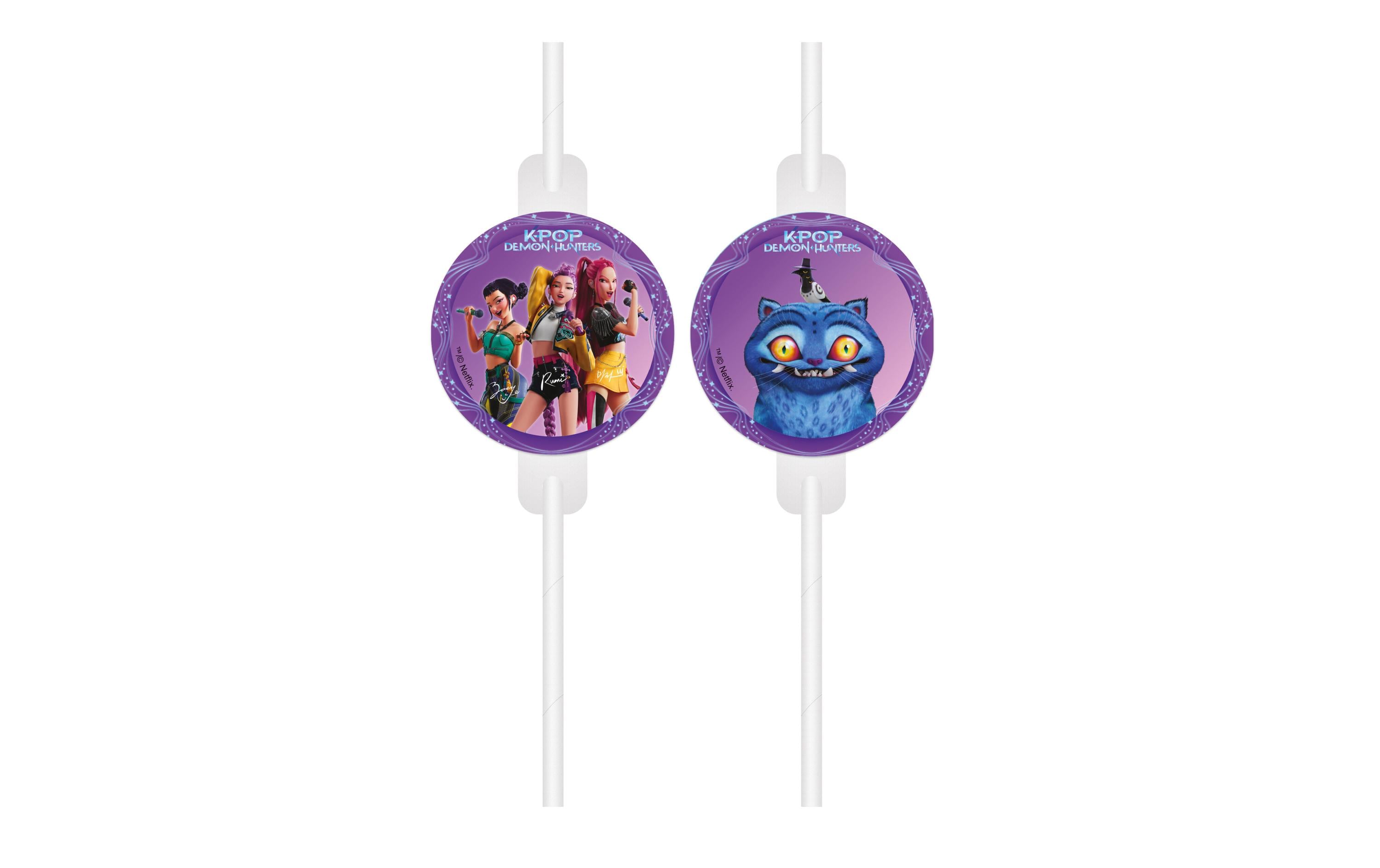 We fiesta party Fiesta Papierstrohhalme, 22 cm, Violett – FSC – 4 Stk.