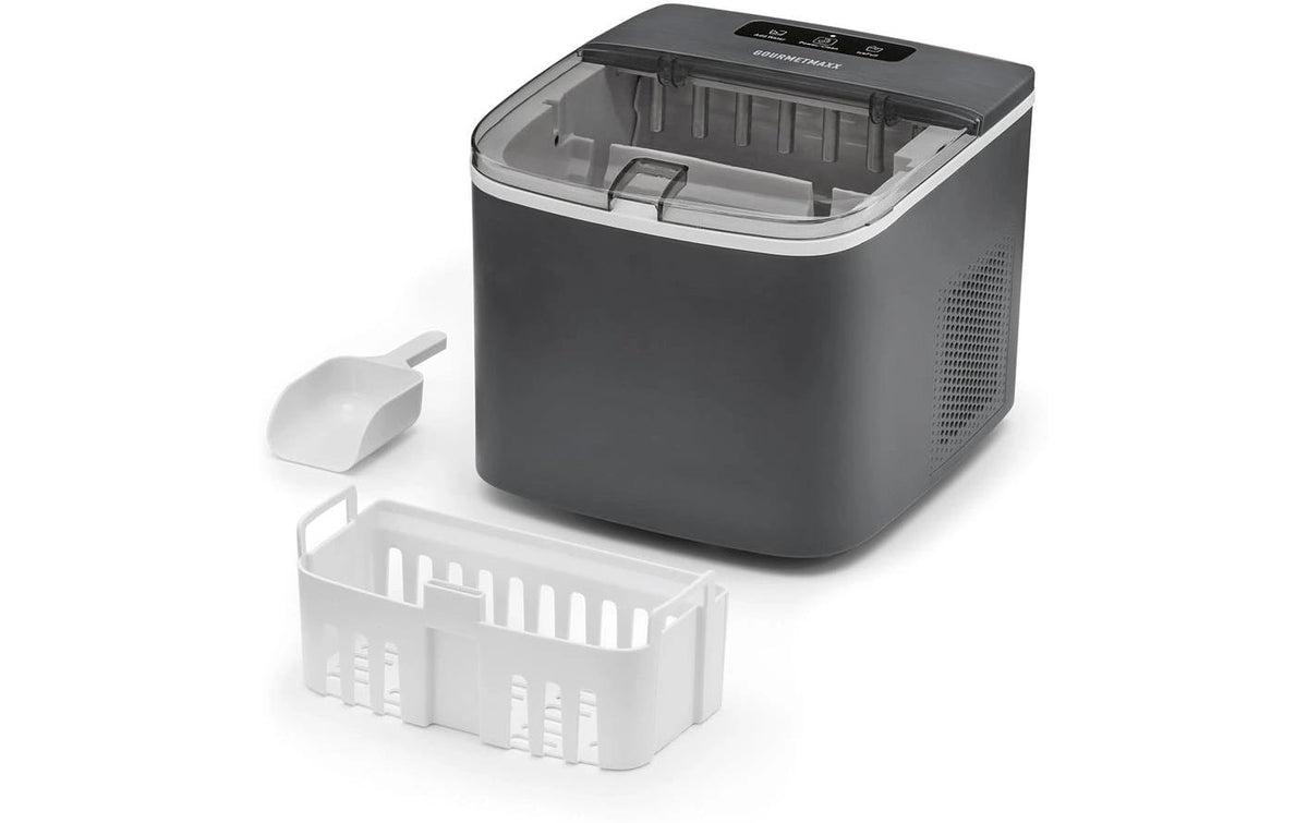 Gourmetmaxx Eiswürfelmaschine – 8 kg/24 h, 1 l – grau
