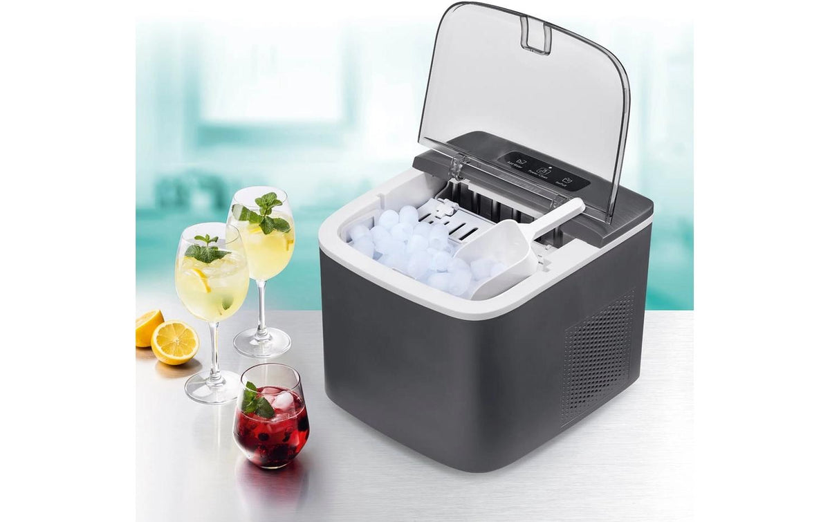 Gourmetmaxx Eiswürfelmaschine – 8 kg/24 h, 1 l – grau