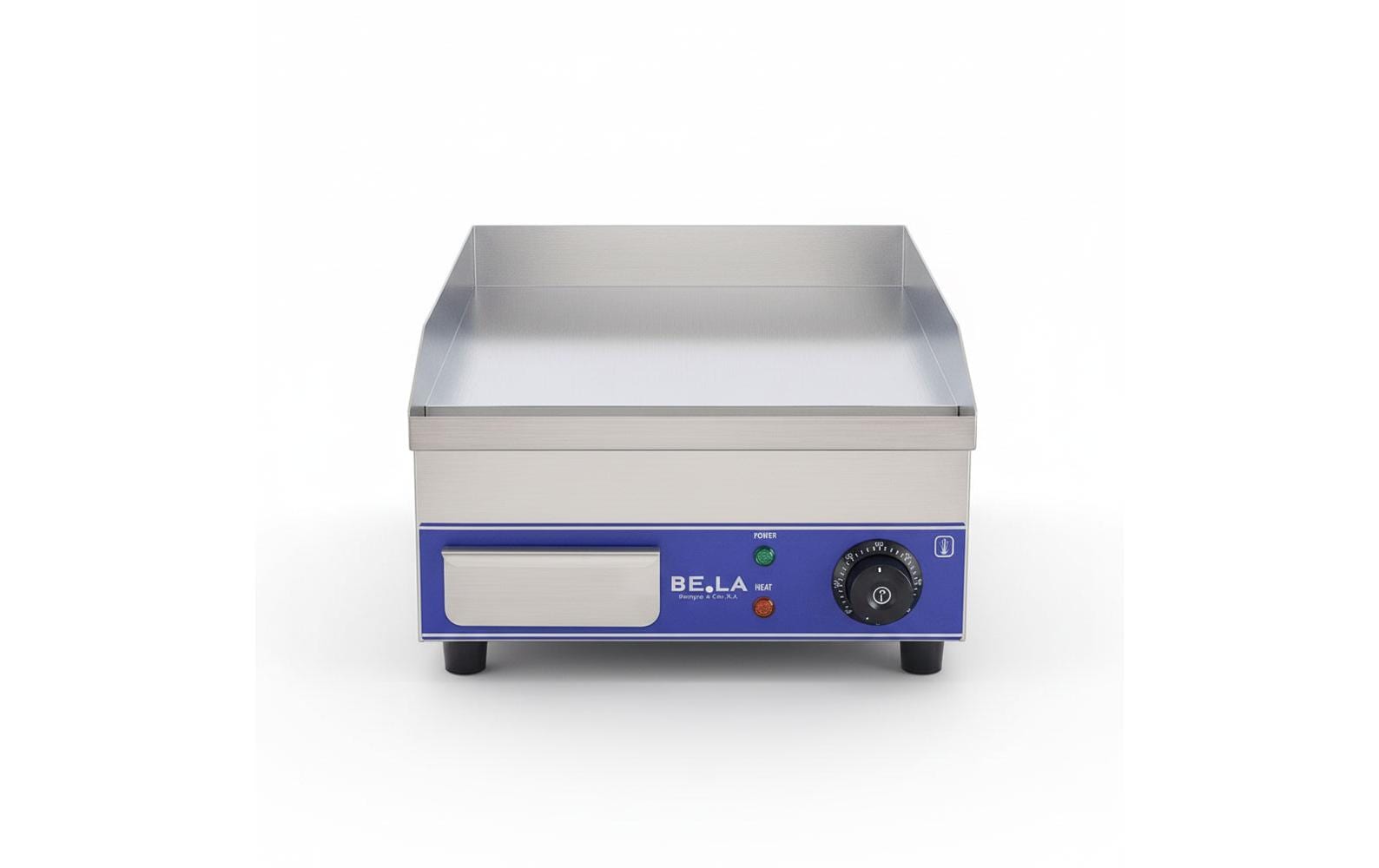 Berger lanz BergerLanz Elektro-Plattengrill D360 – 36 cm, 2100 W, Edelstahl – grau