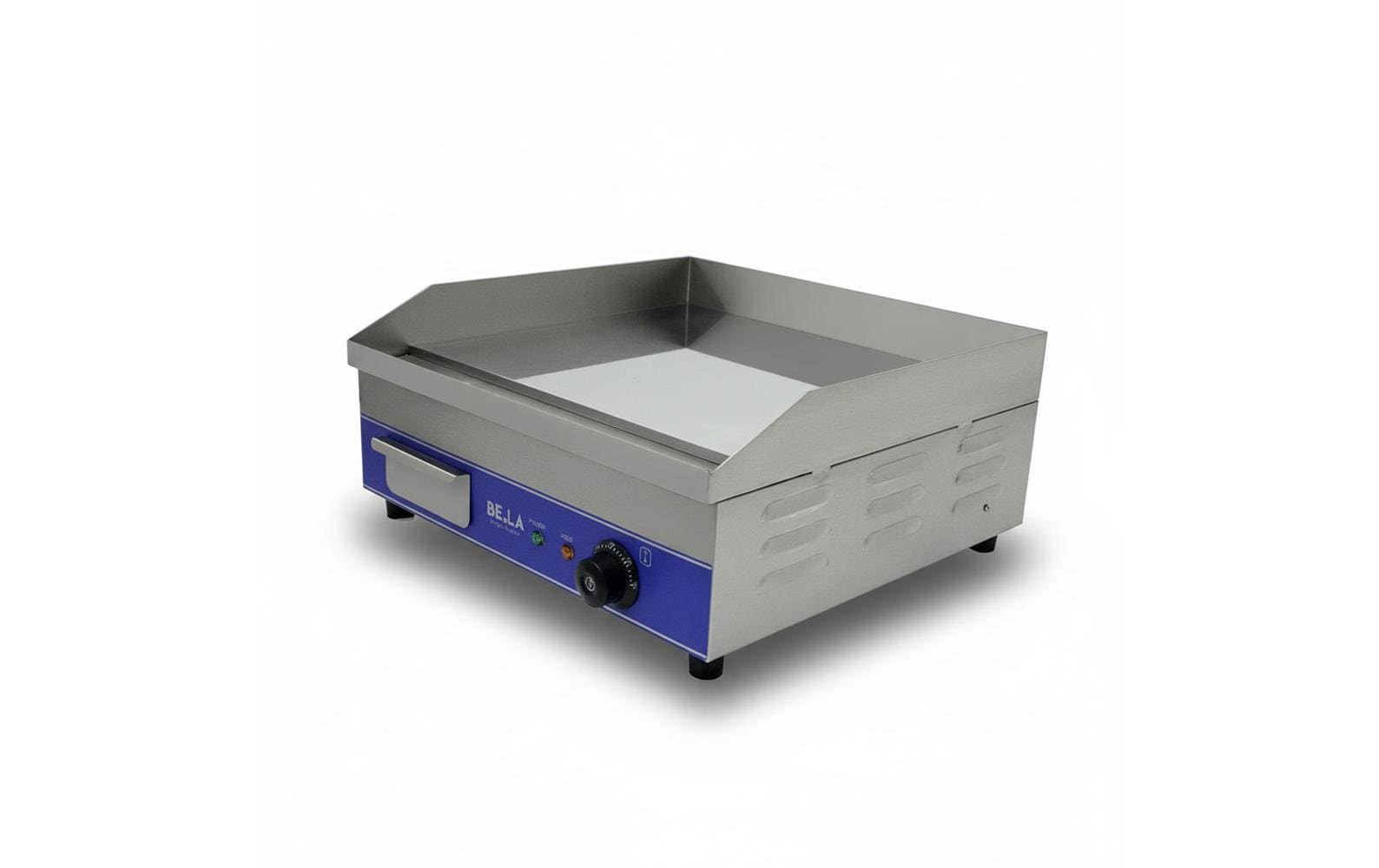 Berger lanz BergerLanz Plattengrill D600 – 50 cm Grillfläche, 3000 W – Grau/Edelstahl