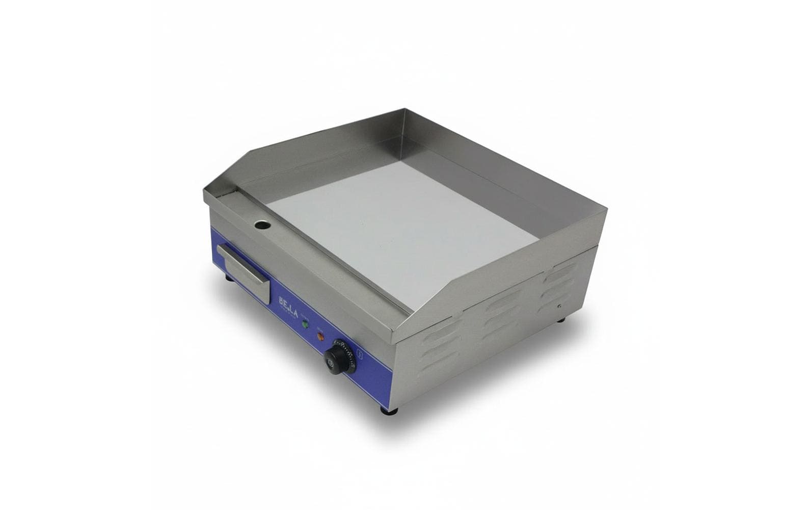 Berger lanz BergerLanz Plattengrill D600 – 50 cm Grillfläche, 3000 W – Grau/Edelstahl