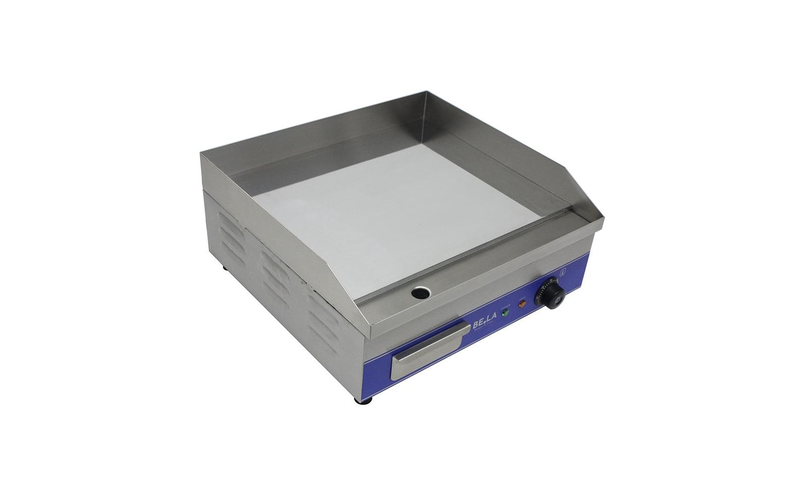 Berger lanz BergerLanz Plattengrill D600 – 50 cm Grillfläche, 3000 W – Grau/Edelstahl