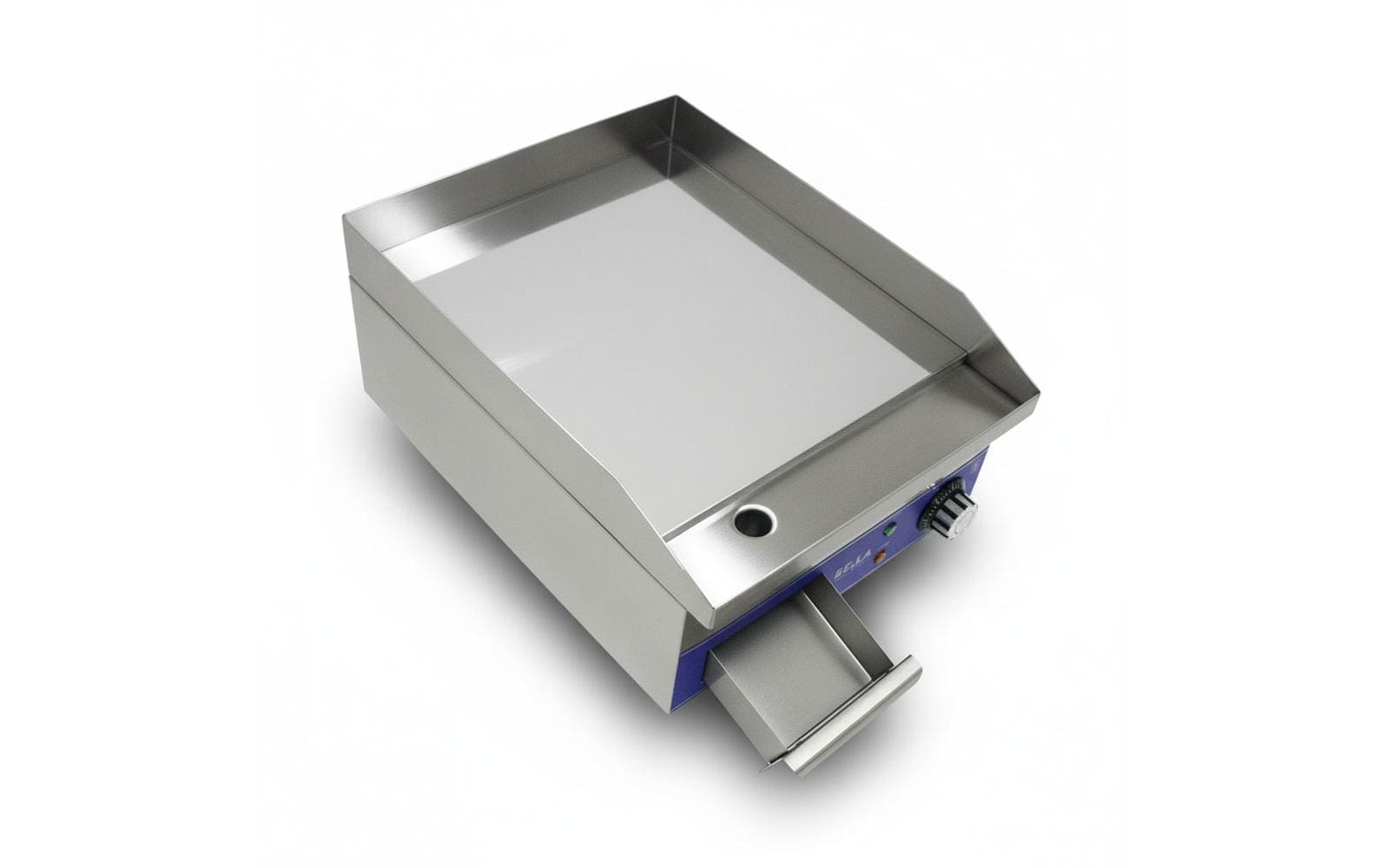 Berger lanz BergerLanz Elektro-Plattengrill D360 – 36 cm, 2100 W, Edelstahl – grau