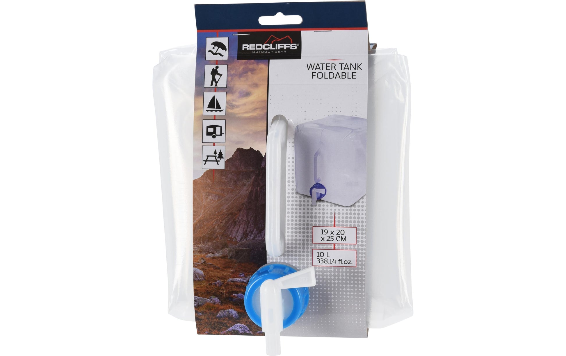 FTM – Wasserkanister – faltbar – 10 l – weiss