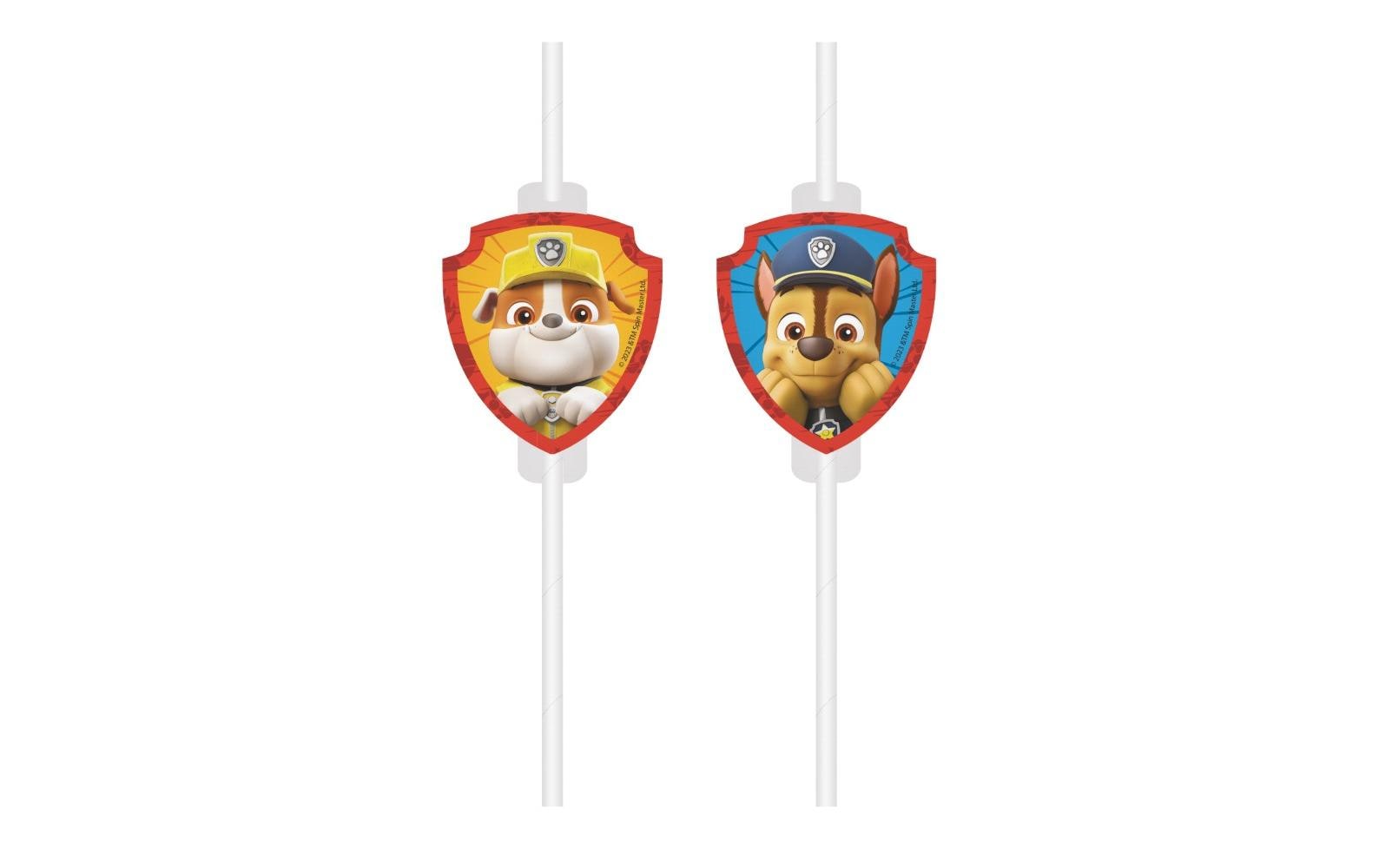 We fiesta party Fiesta Papierstrohhalme, 22 cm, Paw Patrol – FSC – 4 Stk.
