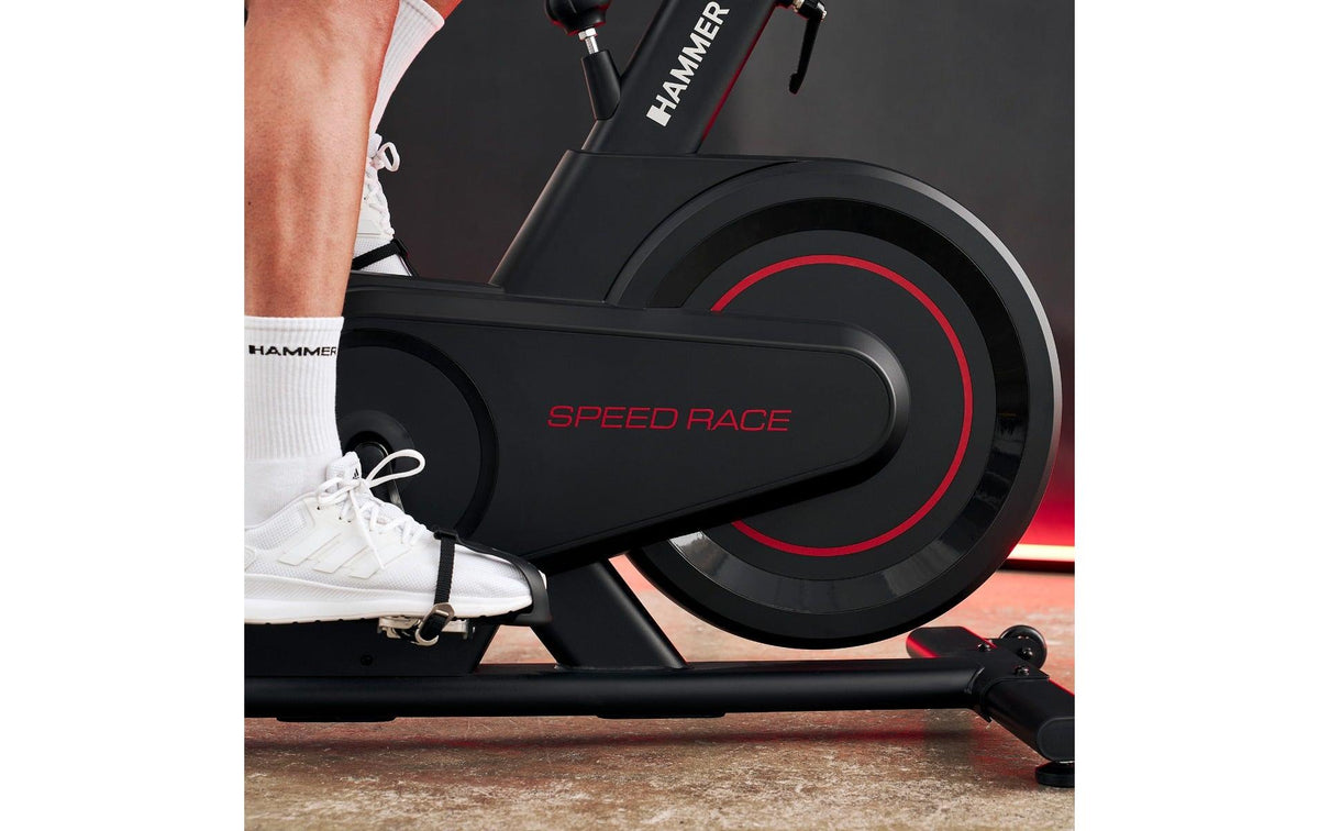 Hammer Speedbike Speed Race, 16 kg Schwungmasse, Ergometer – Schwarz