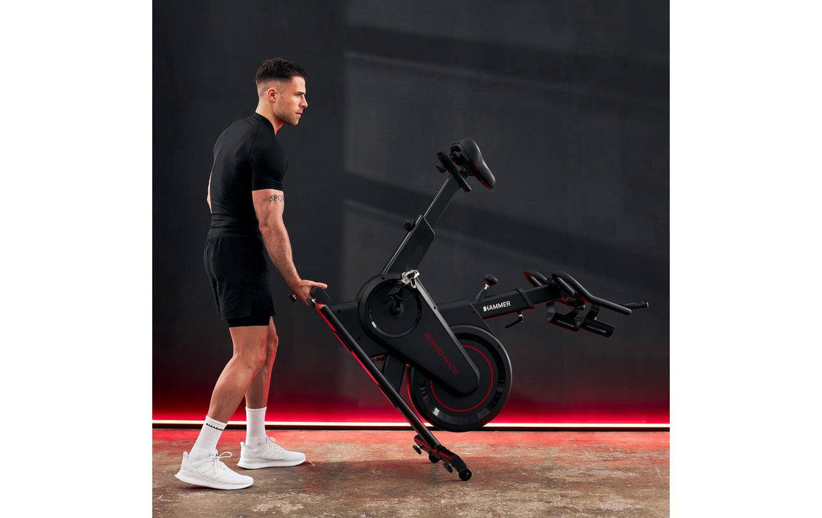 Hammer Speedbike Speed Race, 16 kg Schwungmasse, Ergometer – Schwarz
