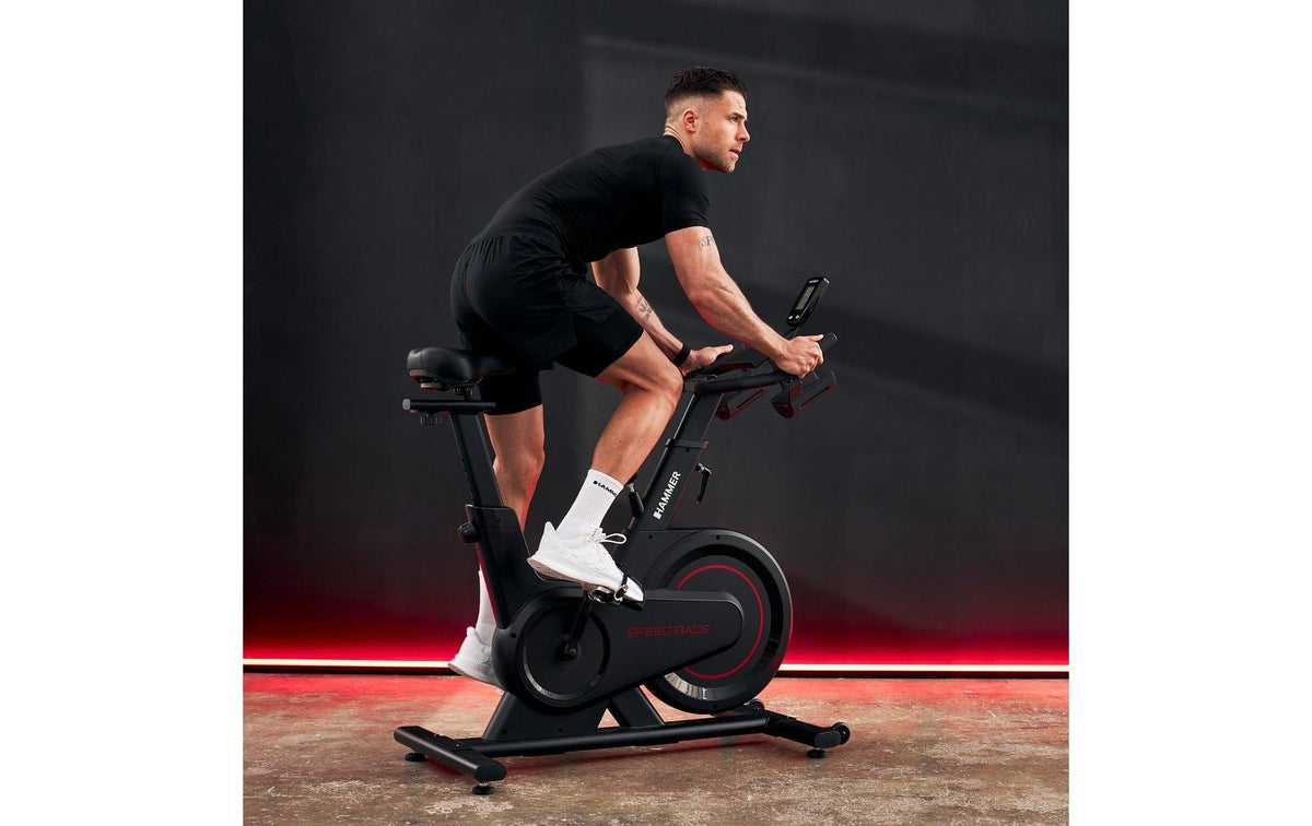 Hammer Speedbike Speed Race, 16 kg Schwungmasse, Ergometer – Schwarz
