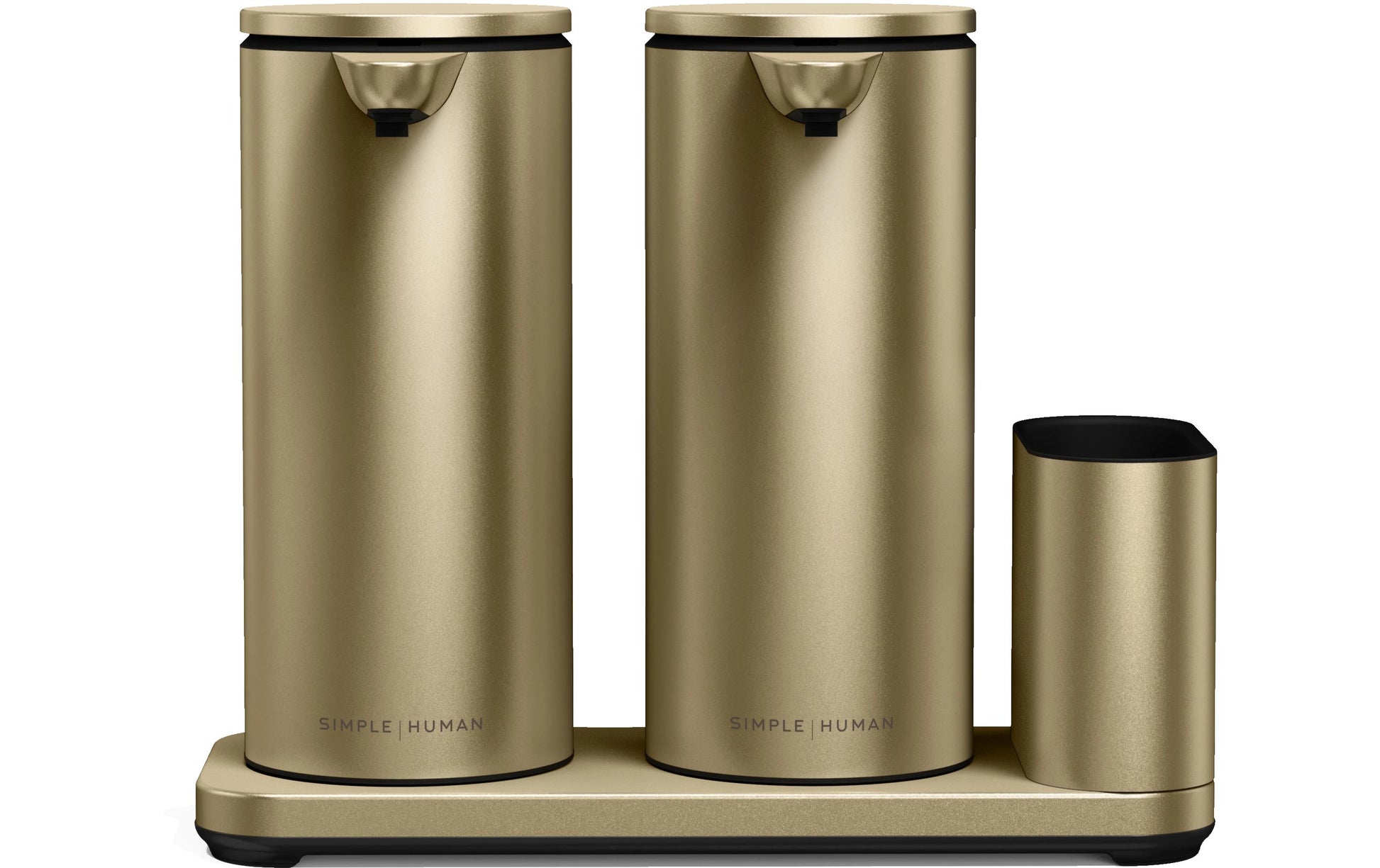 Simplehuman Caddy Seifenspender – Edelstahl, Gold matt, 828 ml