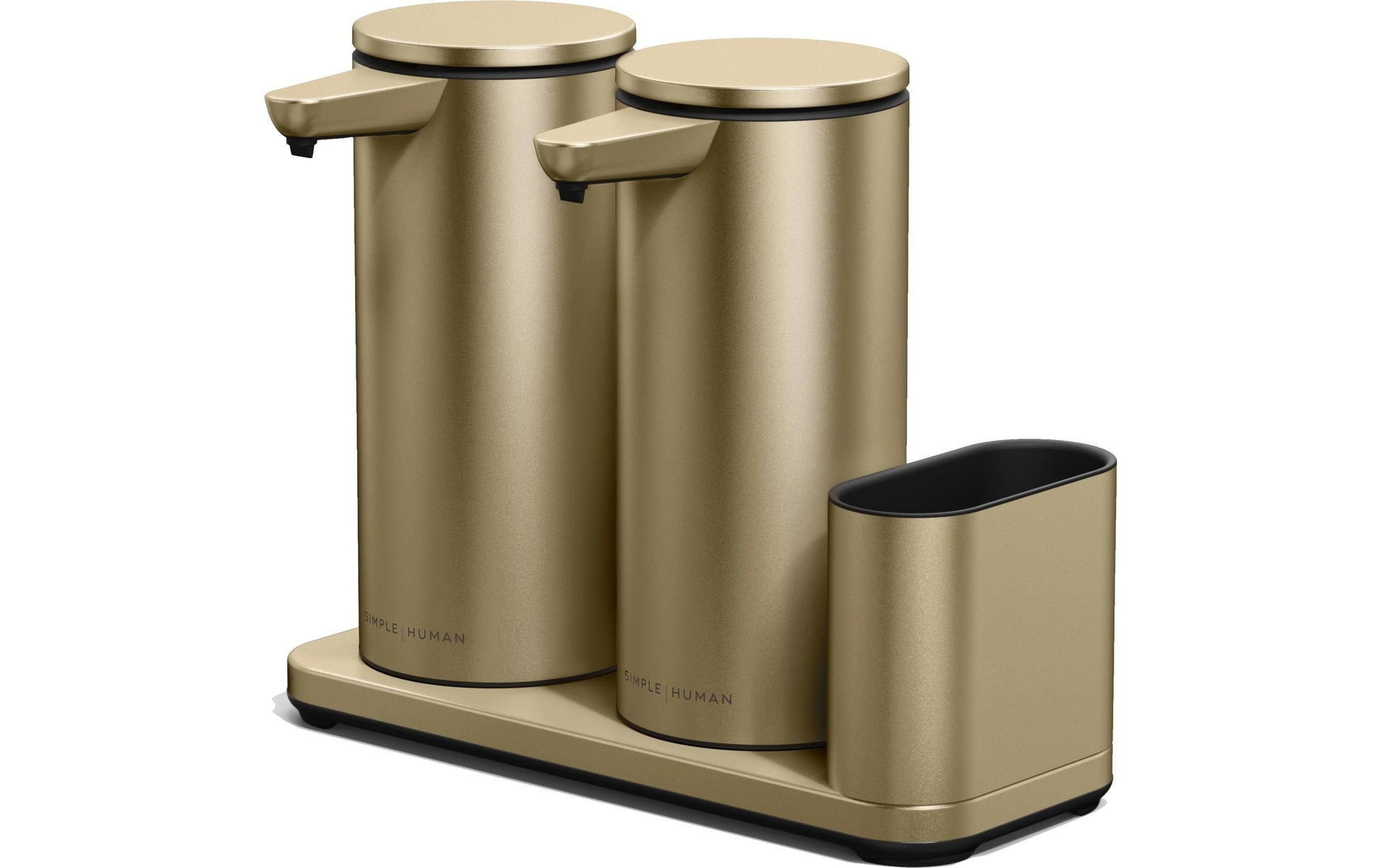 Simplehuman Caddy Seifenspender – Edelstahl, Gold matt, 828 ml