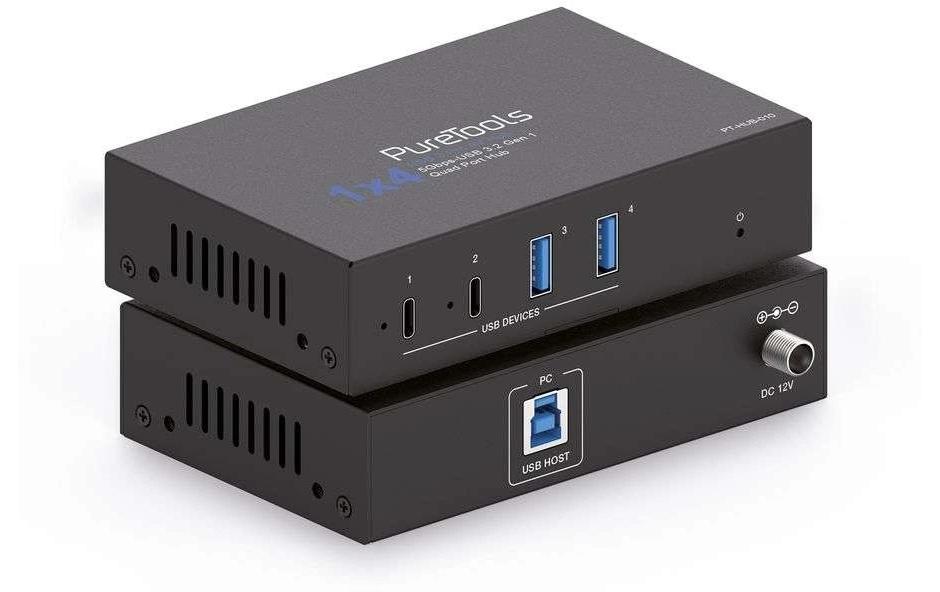 Purelink puretools PureTools PT-010 USB-Hub – USB-A, 4× USB-A/USB-C