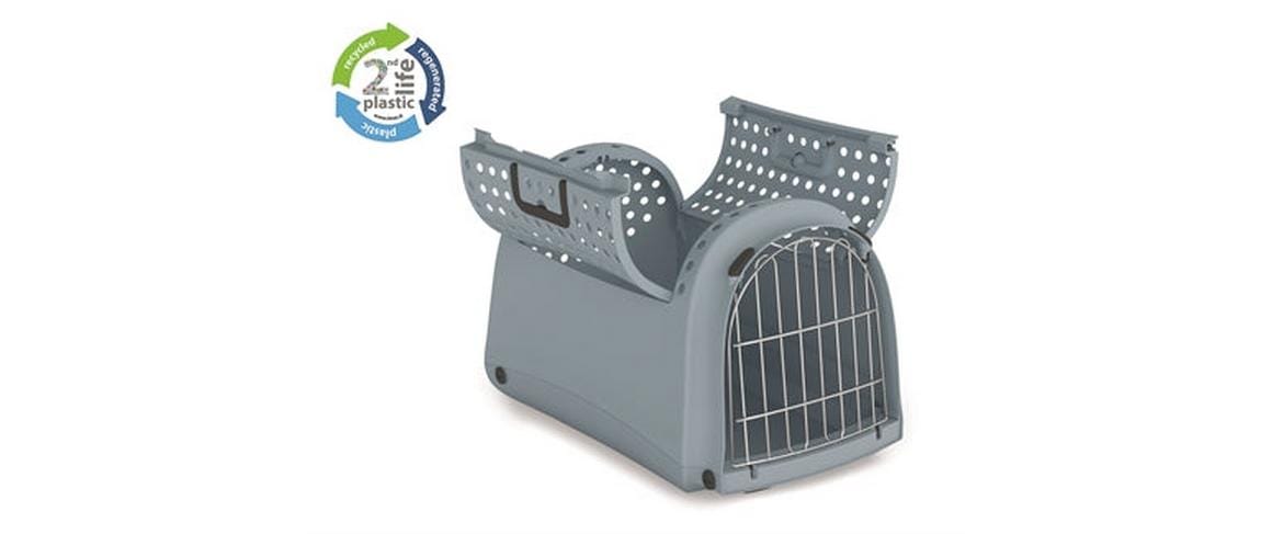 Apple Imac – Transportbox – belastbar 5 kg – für Katze – 32 × 34,5 × 50 cm – blaugrau – Linus Cabrio