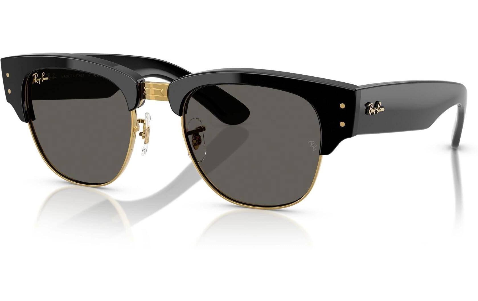 Ray-Ban Schutzbrille MEGA CLUBMASTER – Graue Gläser, UV-Schutz, Kunststoffrahmen