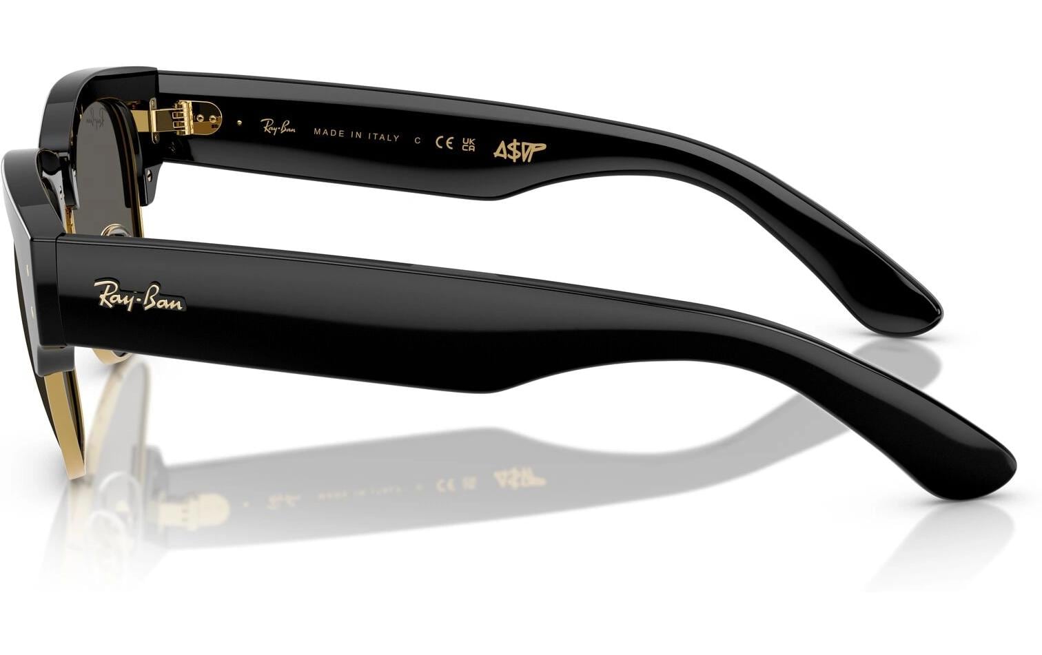 Ray-Ban Schutzbrille MEGA CLUBMASTER – Graue Gläser, UV-Schutz, Kunststoffrahmen