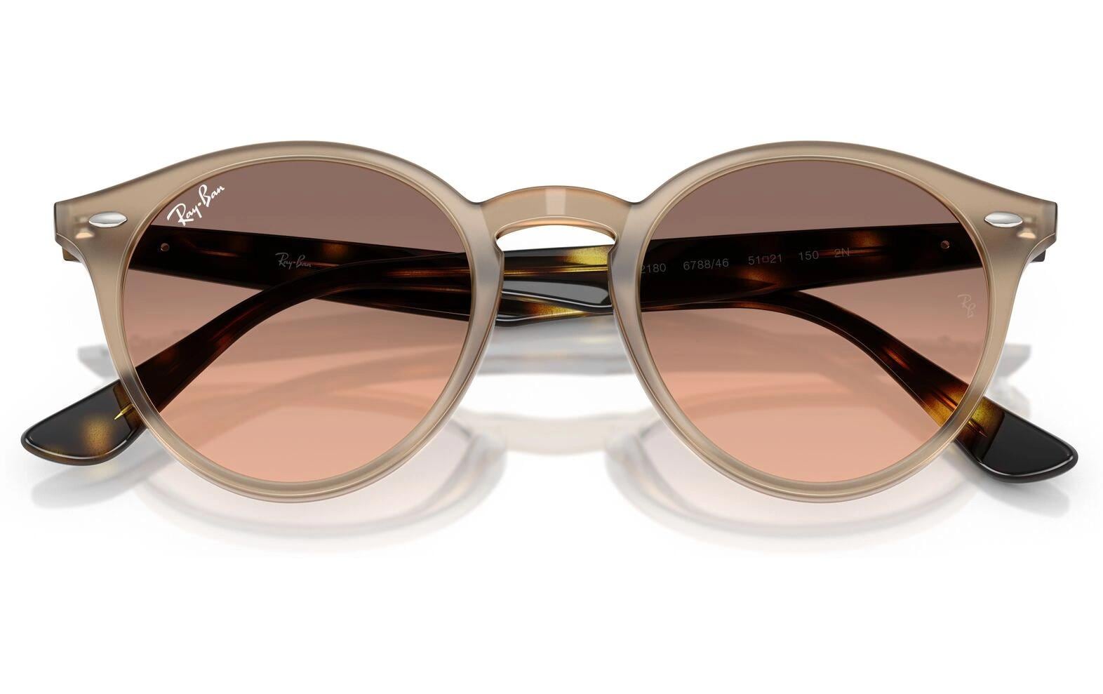 Ray-Ban RB2180 TORTLEDOVE – Roségläser, UV-Schutz, Acetat