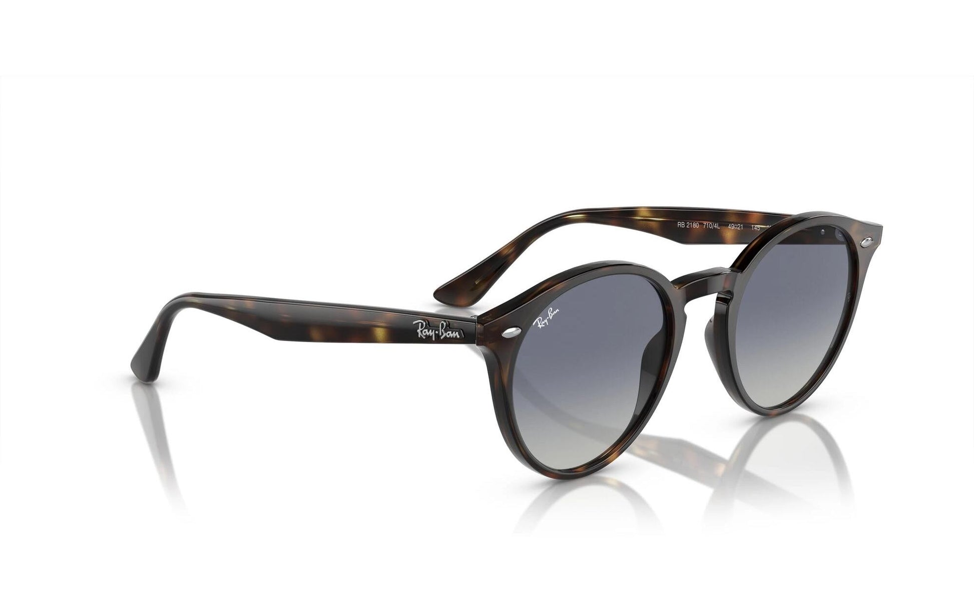 Ray-Ban RB2180 – Blaugraue Gläser, Acetat, Schildpatt