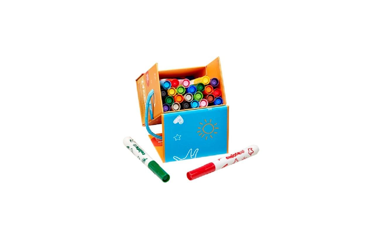 Carioca Baby Filzstifte – Rundspitze, 2,8 mm, auswaschbar, 24 Farben