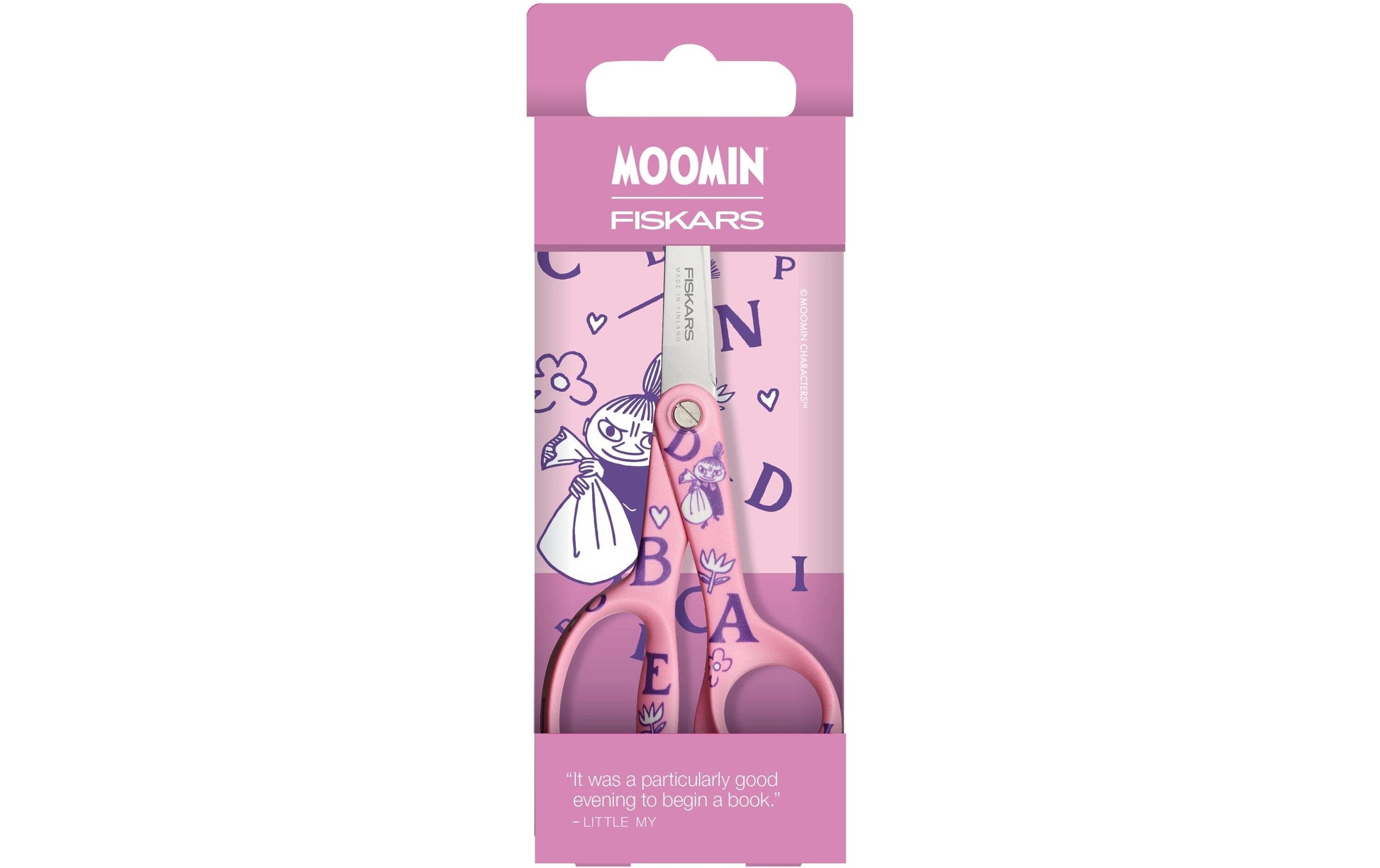 Fiskars Kinderschere 1,4 cm, für Rechtshänder – Edelstahl, Rosa