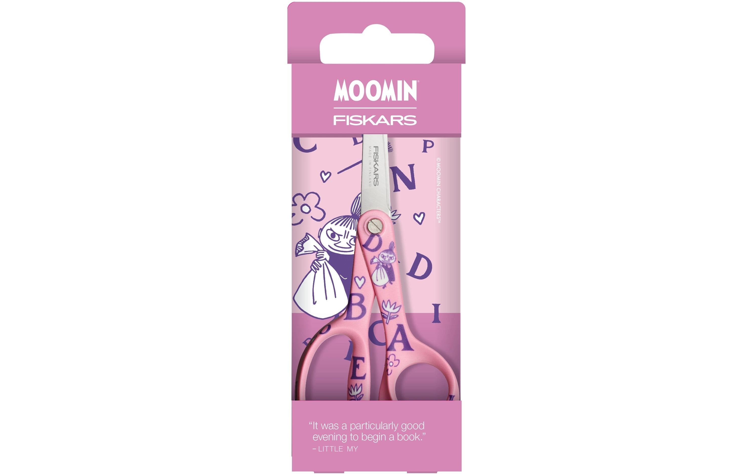 Fiskars Kinderschere 1,4 cm, für Rechtshänder – Edelstahl, Rosa