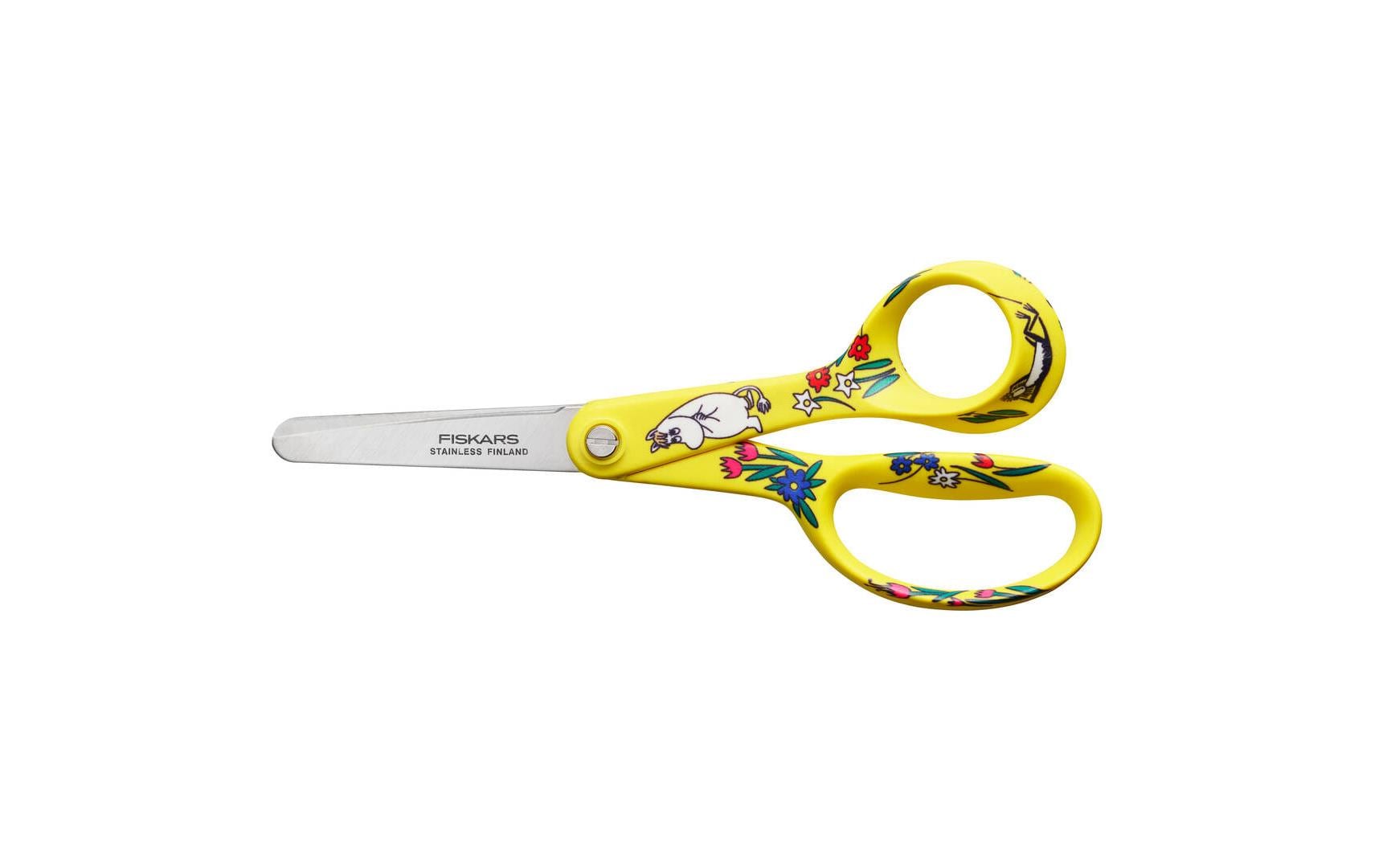 Fiskars Kinderschere 15,8 cm, für Rechtshänder – Edelstahl, Gelb
