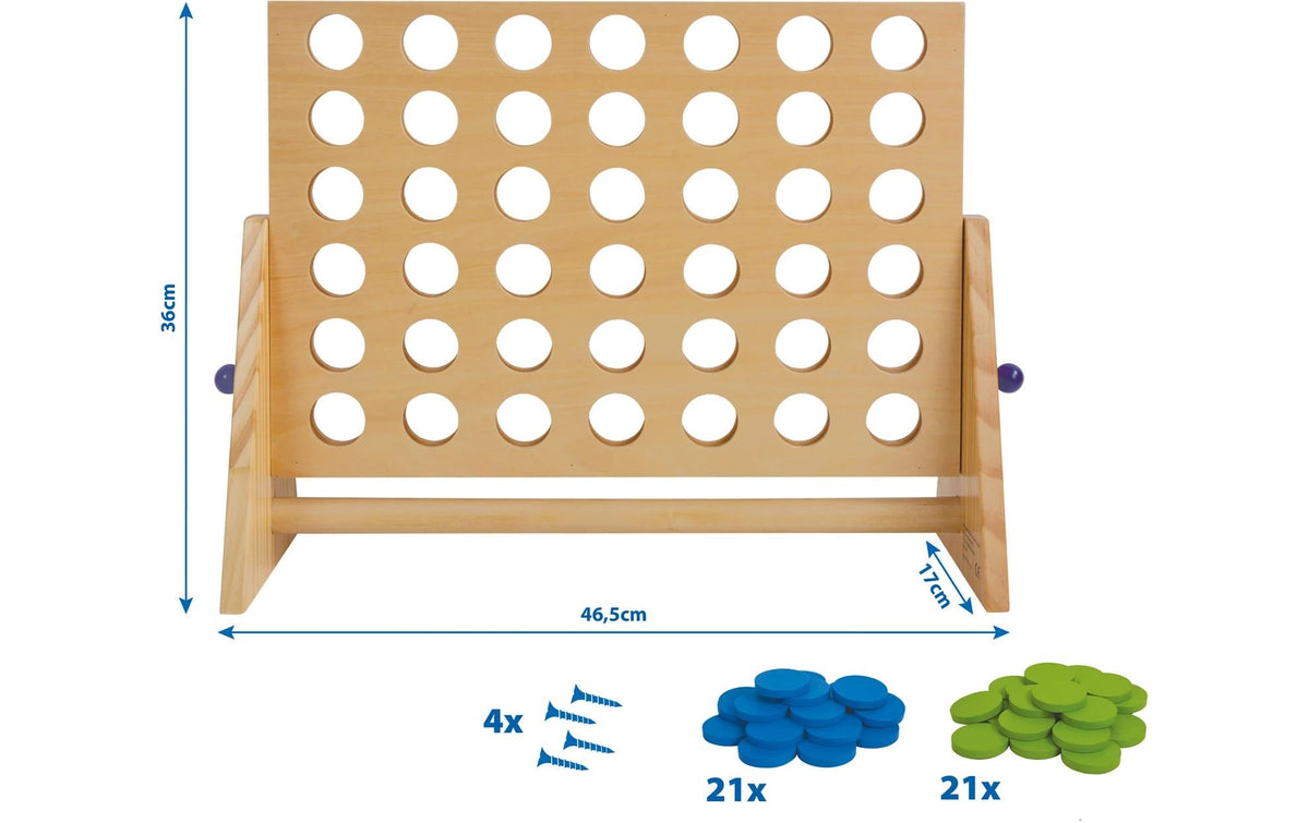 Schildkröt funsports 4 Gewinnt – Strategiespiel, 2 Spieler, ab 5 Jahren, 20 Min., mehrsprachig
