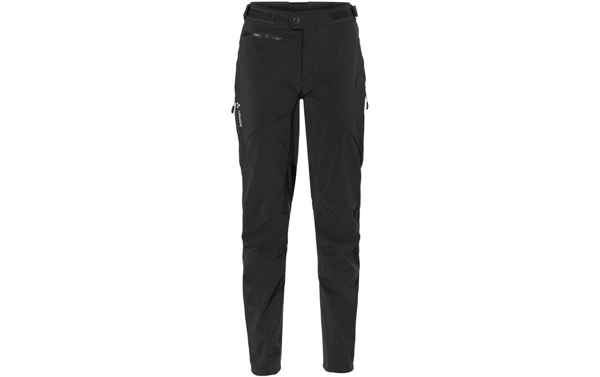 VAUDE Softshellhose Qimsa II – Grösse 44 – Schwarz, Polyester/Elasthan, wasserfest, reflektierend