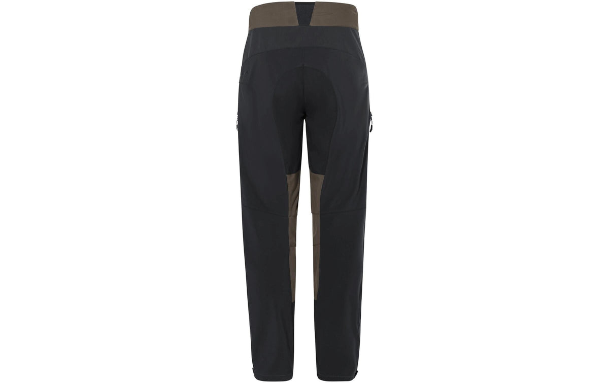 VAUDE Softshellhose, Qimsa Pro – S – Braun/Schwarz, Polyester/Elasthan, wasser- & winddicht, atmungsaktiv