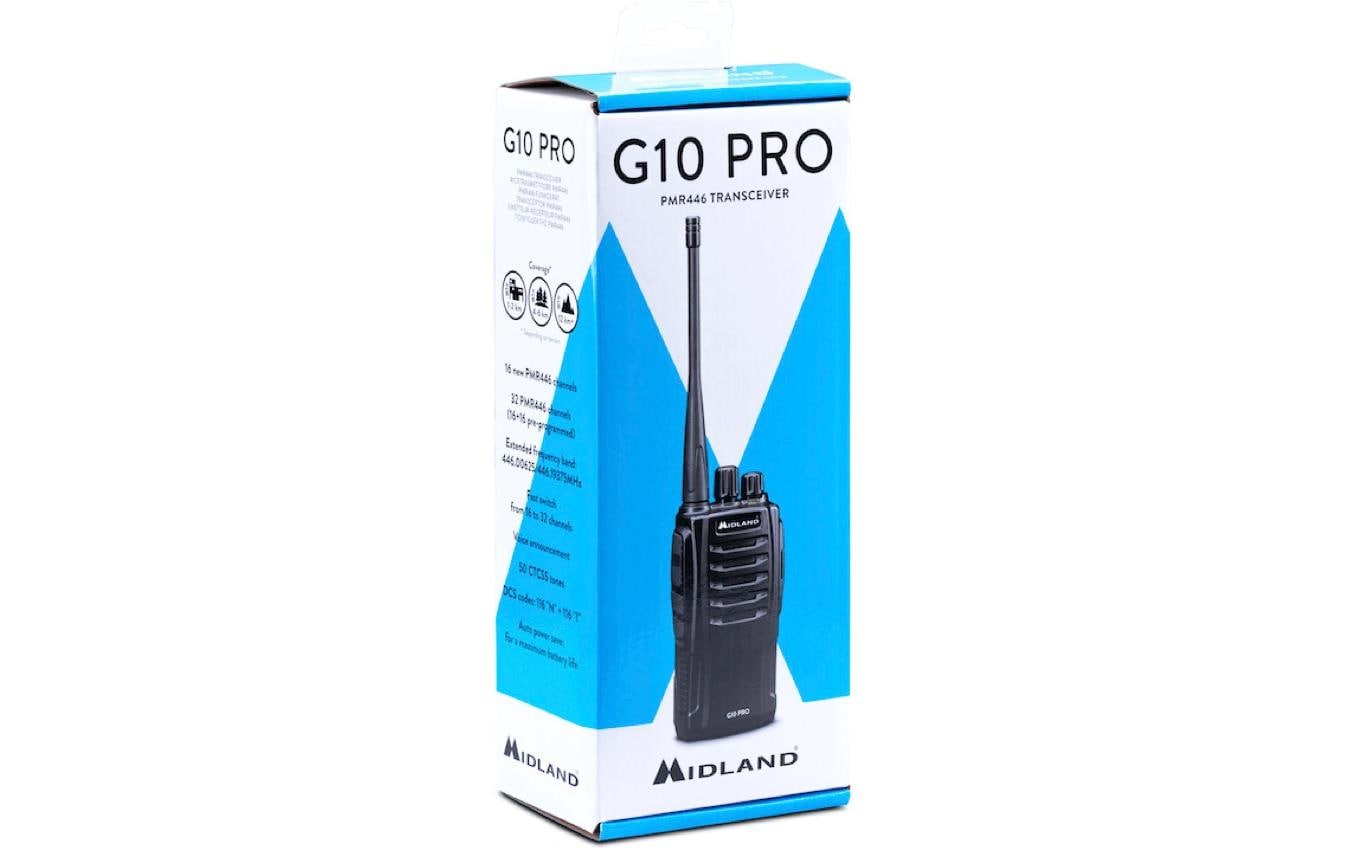 Midland G10 Pro – Funkgerät, 32 Kanäle, Reichweite bis 12 km, IP67