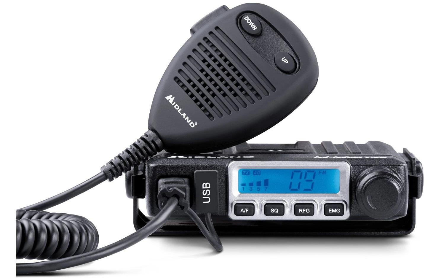 Midland CB GO-USB – Antennenhalterung/Adapter, Metall, 110×25×120 mm, Schwarz