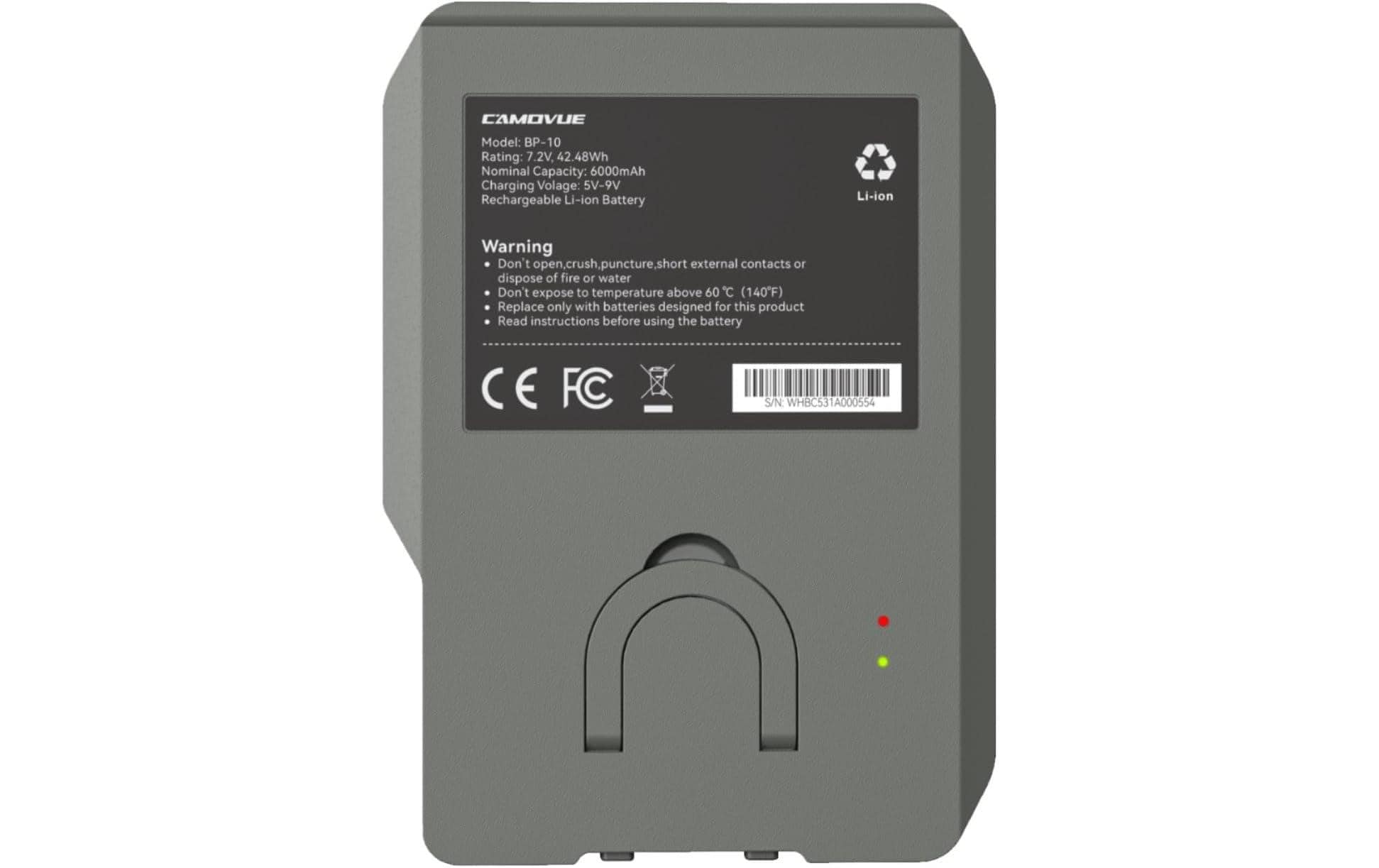 Reolink zubehör Camovue Batteriepack – USB-C – für Camovue Talon Pro – Schwarz