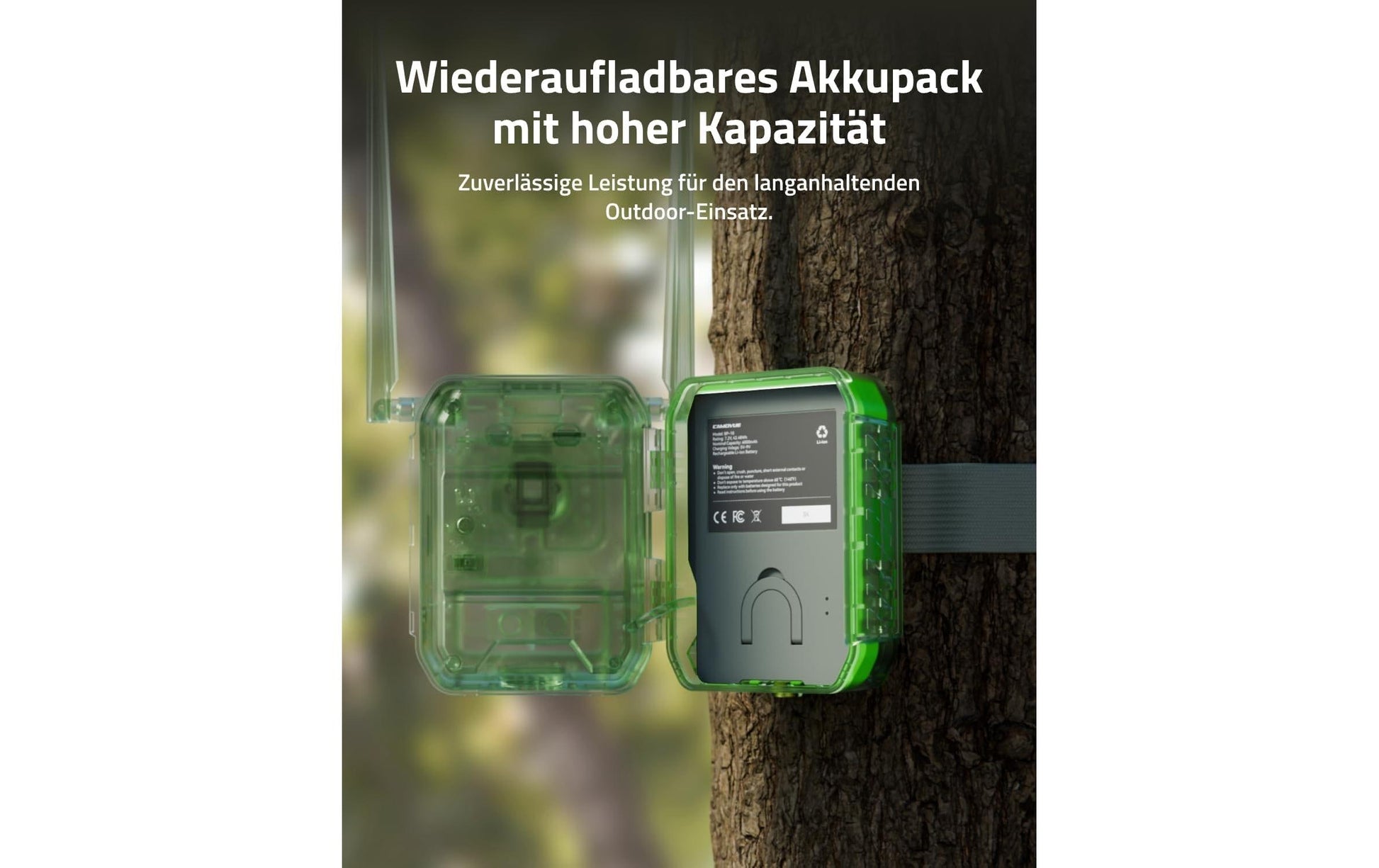 Reolink zubehör Camovue Batteriepack – USB-C – für Camovue Talon Pro – Schwarz