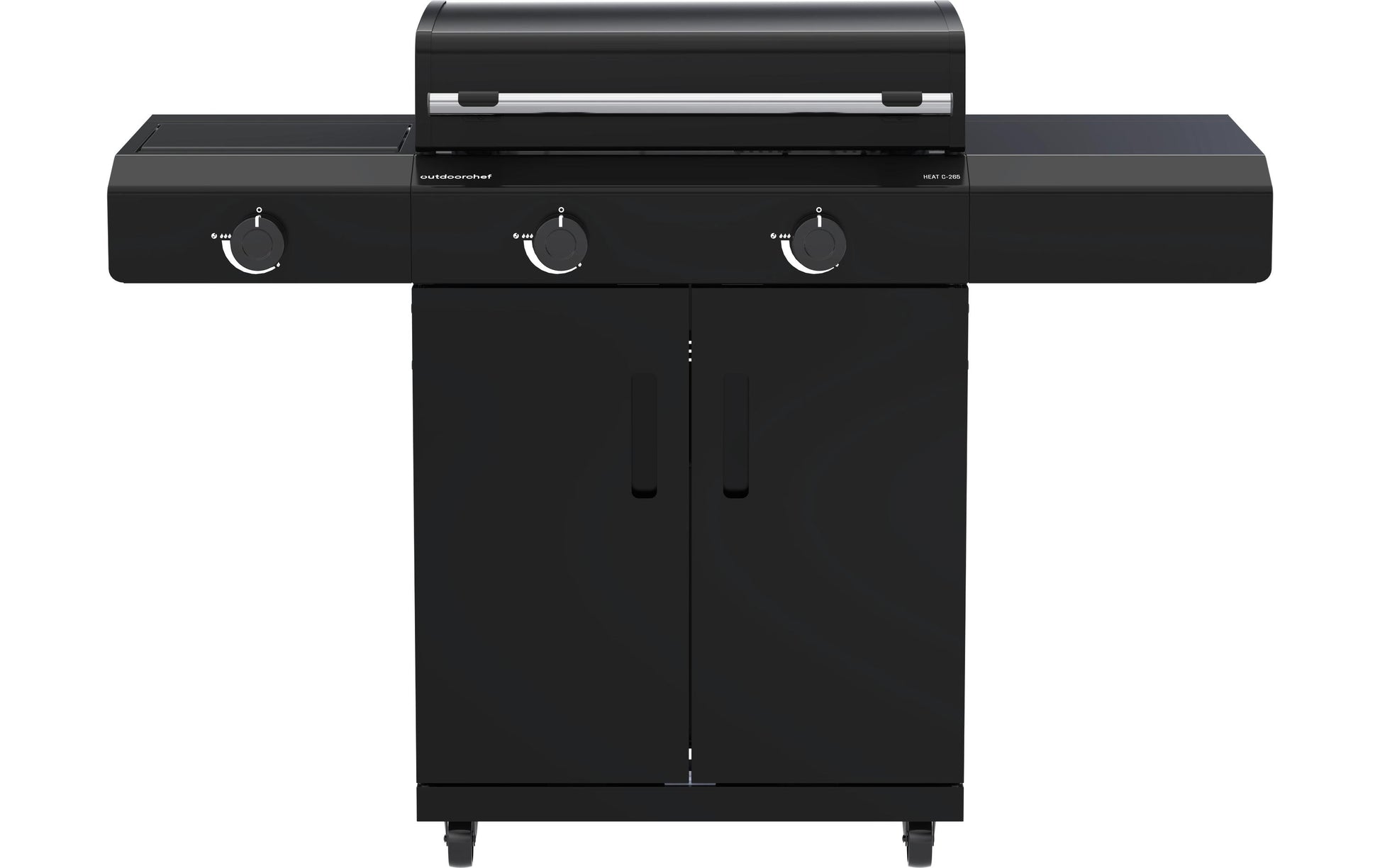 OUTDOORCHEF Gasgrill Heat C-265 – 2 Brenner, 10 100 W – Schwarz