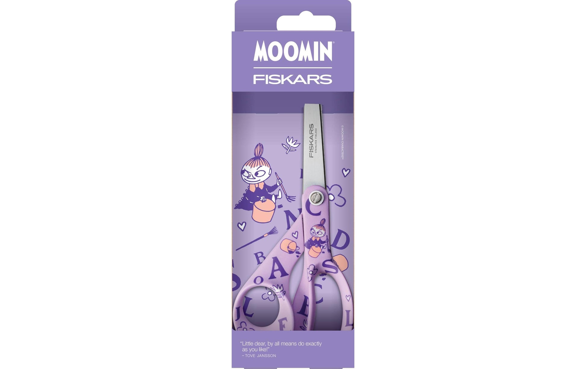 Fiskars Moomin Schere, für Rechts- und Linkshänder – Edelstahl, Violett