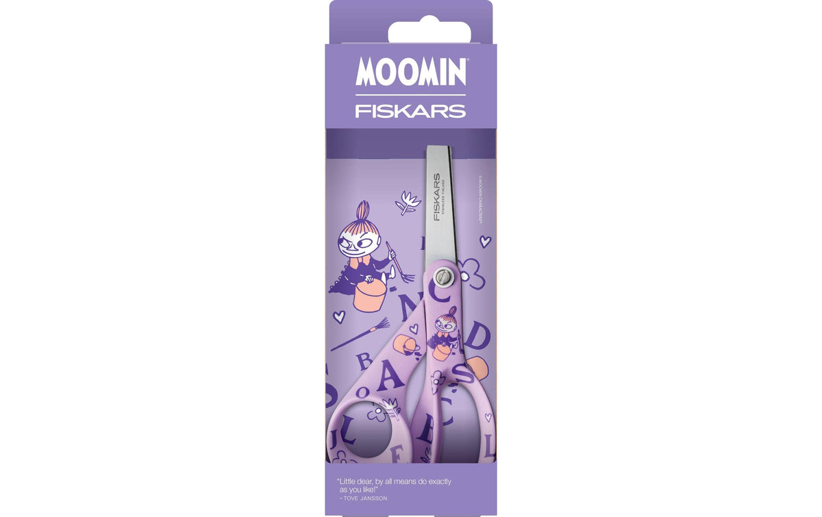 Fiskars Moomin Schere, für Rechts- und Linkshänder – Edelstahl, Violett