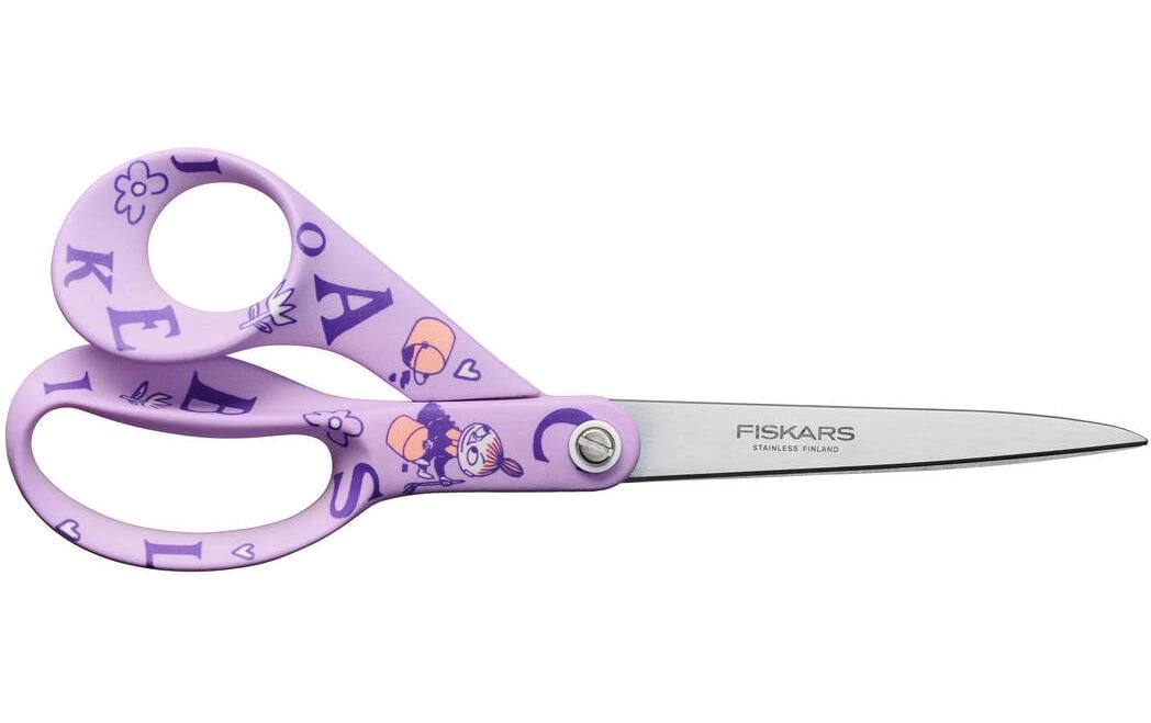 Fiskars Moomin Schere, für Rechts- und Linkshänder – Edelstahl, Violett