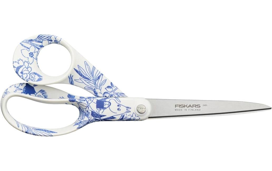 Fiskars Schere 21,0 cm, für Rechtshänder – Edelstahl, Weiss