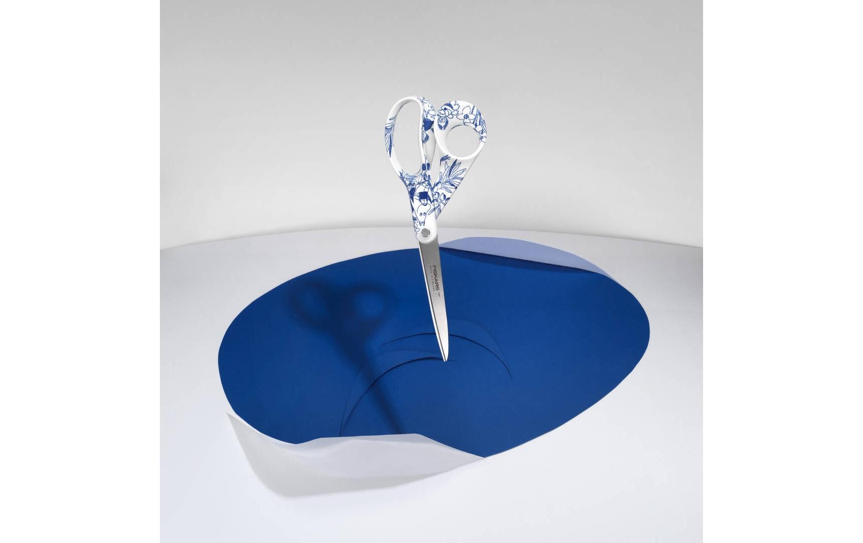 Fiskars Schere 21,0 cm, für Rechtshänder – Edelstahl, Weiss