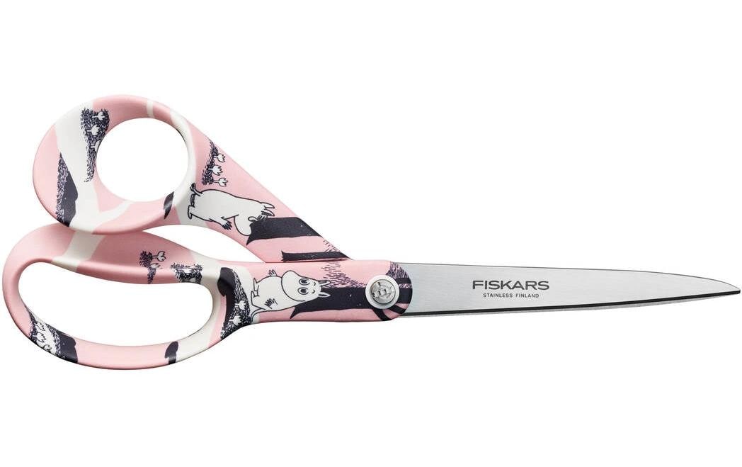 Fiskars Moomin Love Schere 21,0 cm, für Rechtshänder – Edelstahl, Rosa