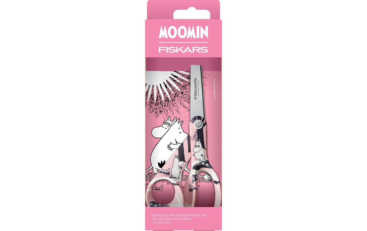 Fiskars Moomin Love Schere 21,0 cm, für Rechtshänder – Edelstahl, Rosa