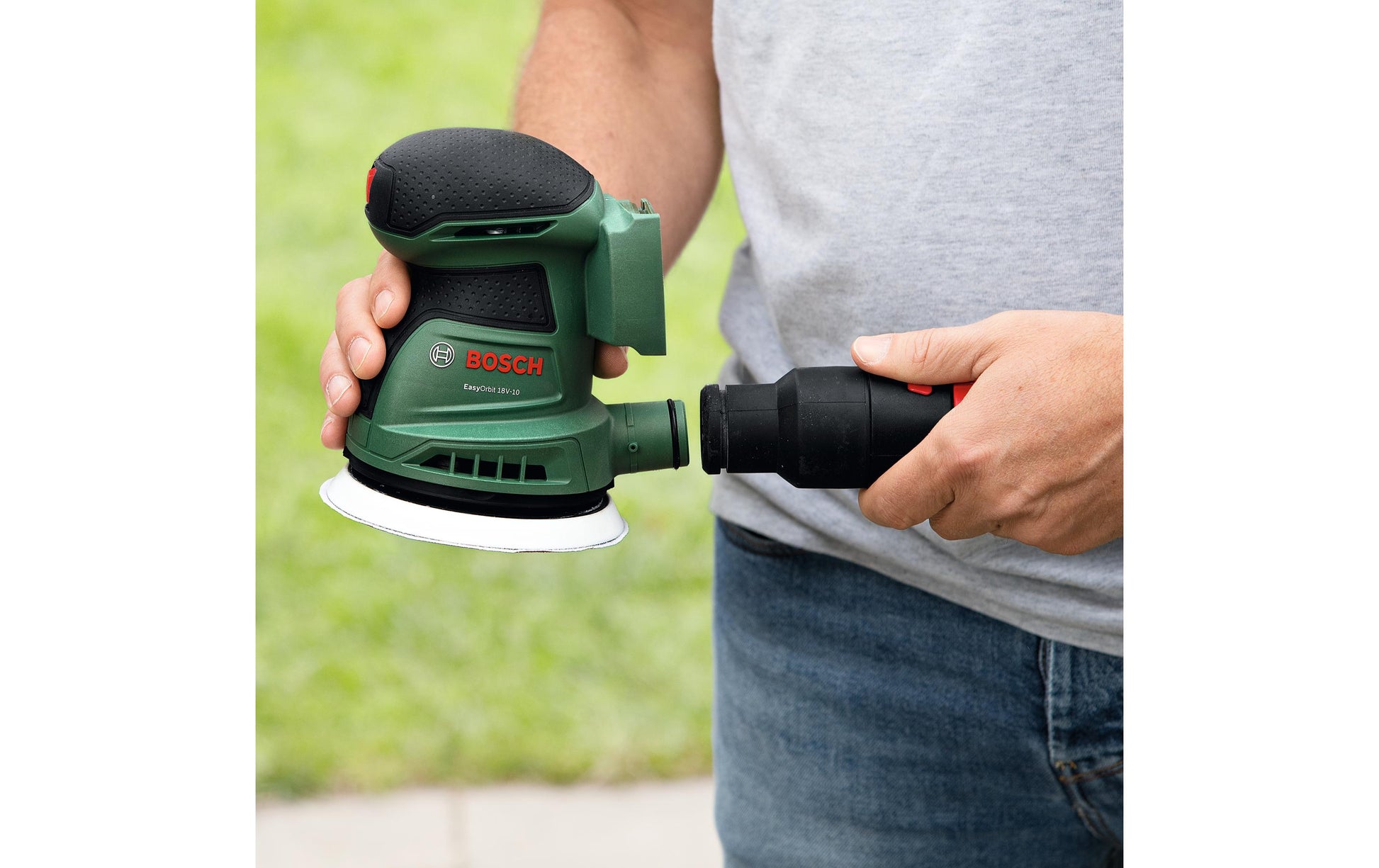 Bosch EasyOrbit 18V-10 Akku-Exzenterschleifer – 18 V – Ø 125 mm, Klettverschluss – Solo – POWER FOR ALL