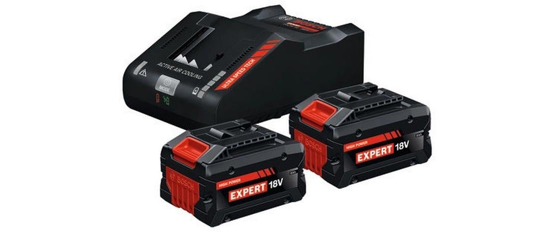Bosch Professioneller Akku 18 V 8,0 Ah (144 Wh) – 2 Stk – GAL12V/18V-80 – für Bosch Professional 18 V