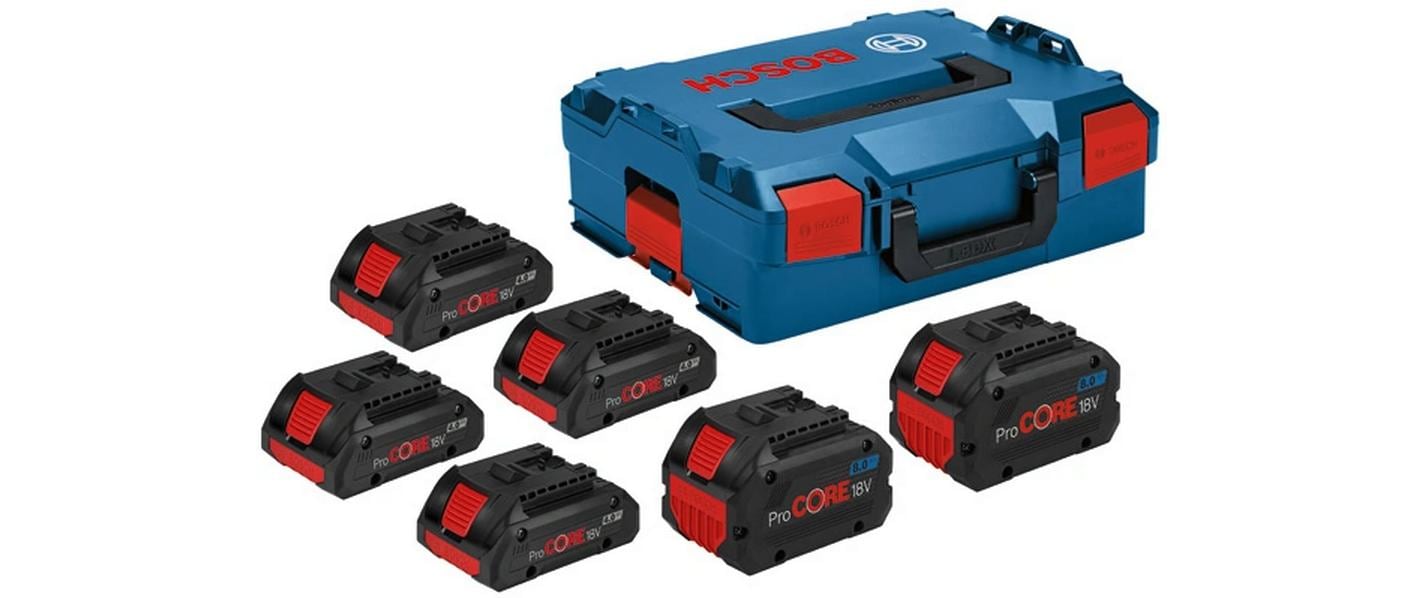 Bosch Professional ProCORE18V Akku 18 V 8 Ah (144 Wh) AMPShare 18 V – für Bosch Professional 18 V
