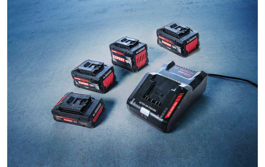 Bosch Professionelles EXAL18V-160 Ladegerät 18 V – Schnell-Lader, 39 min – für AMPShare 18 V